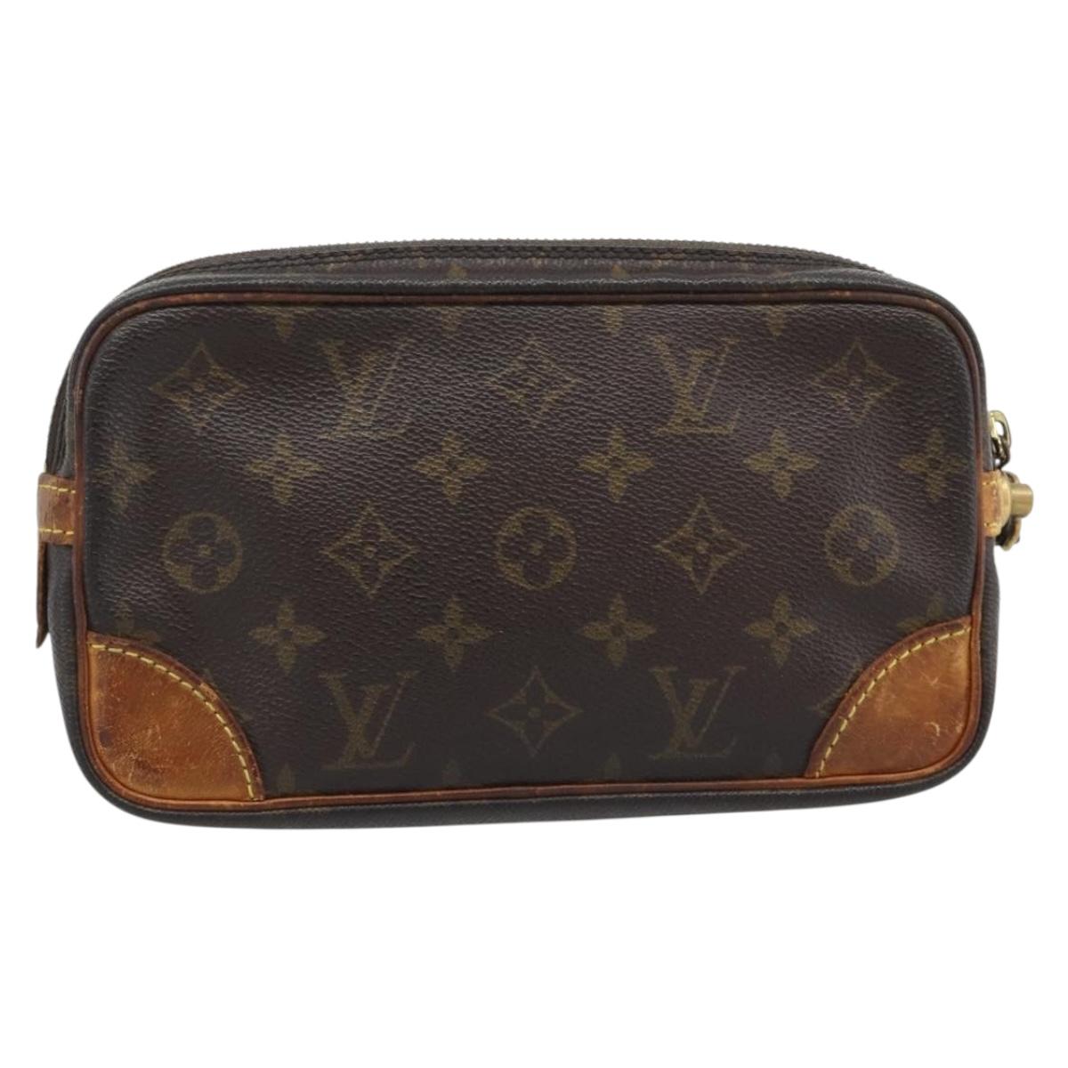 LOUIS VUITTON Monogram Marly Dragonne PM Clutch Bag M51827 LV Auth bs36142