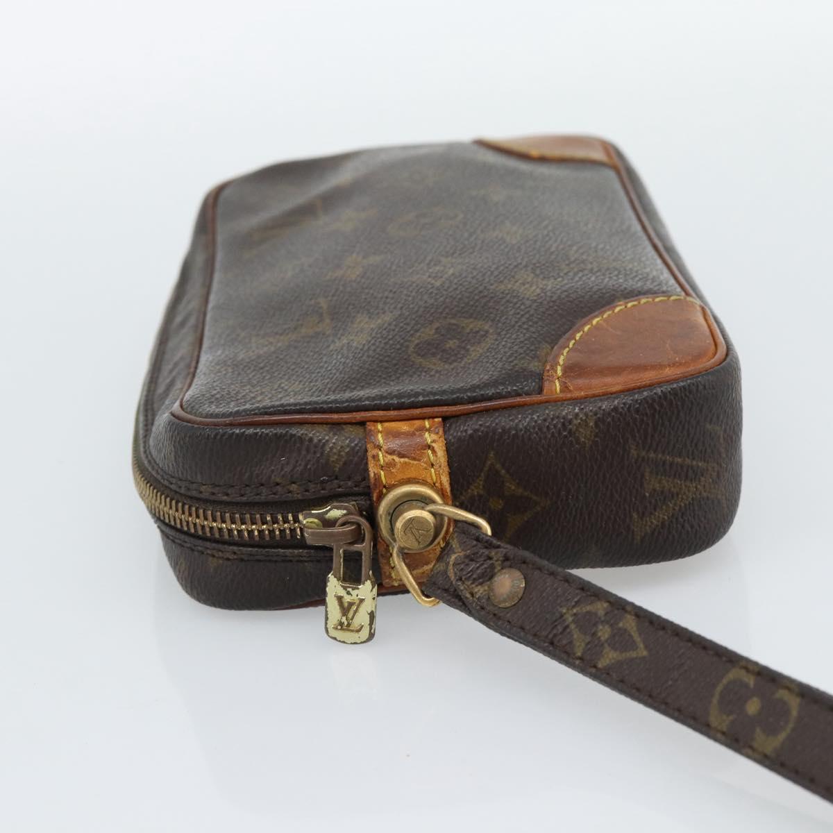 LOUIS VUITTON Monogram Marly Dragonne PM Clutch Bag M51827 LV Auth bs36142