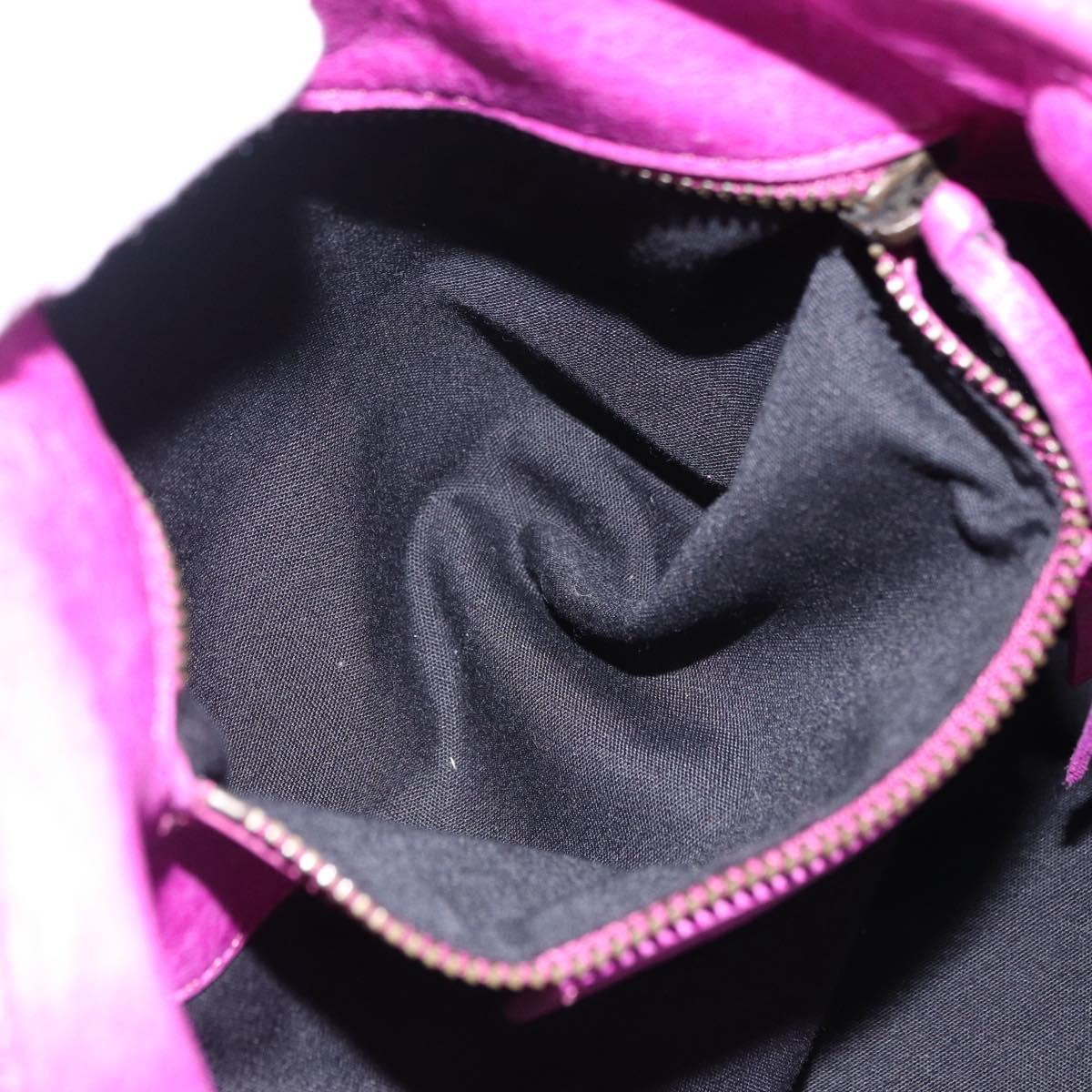 BALENCIAGA The Drum Hand Bag Leather Purple 232732 Auth bs36143V