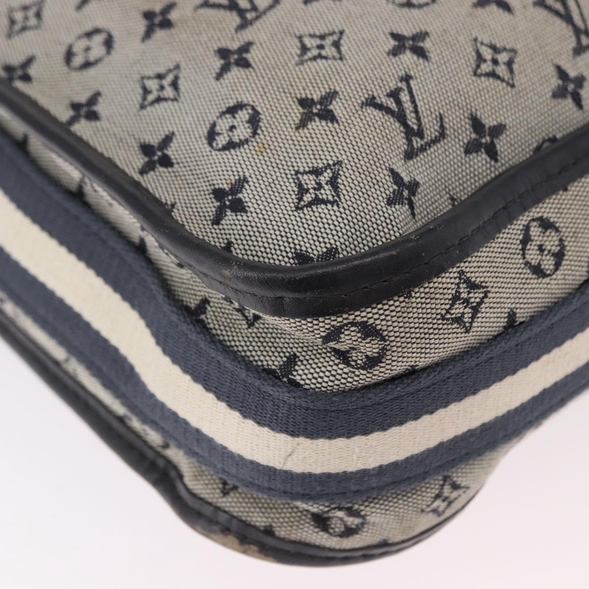 LOUIS VUITTON Monogram Mini Besace Mary Kate Bag Navy M92320 LV Auth bs36145