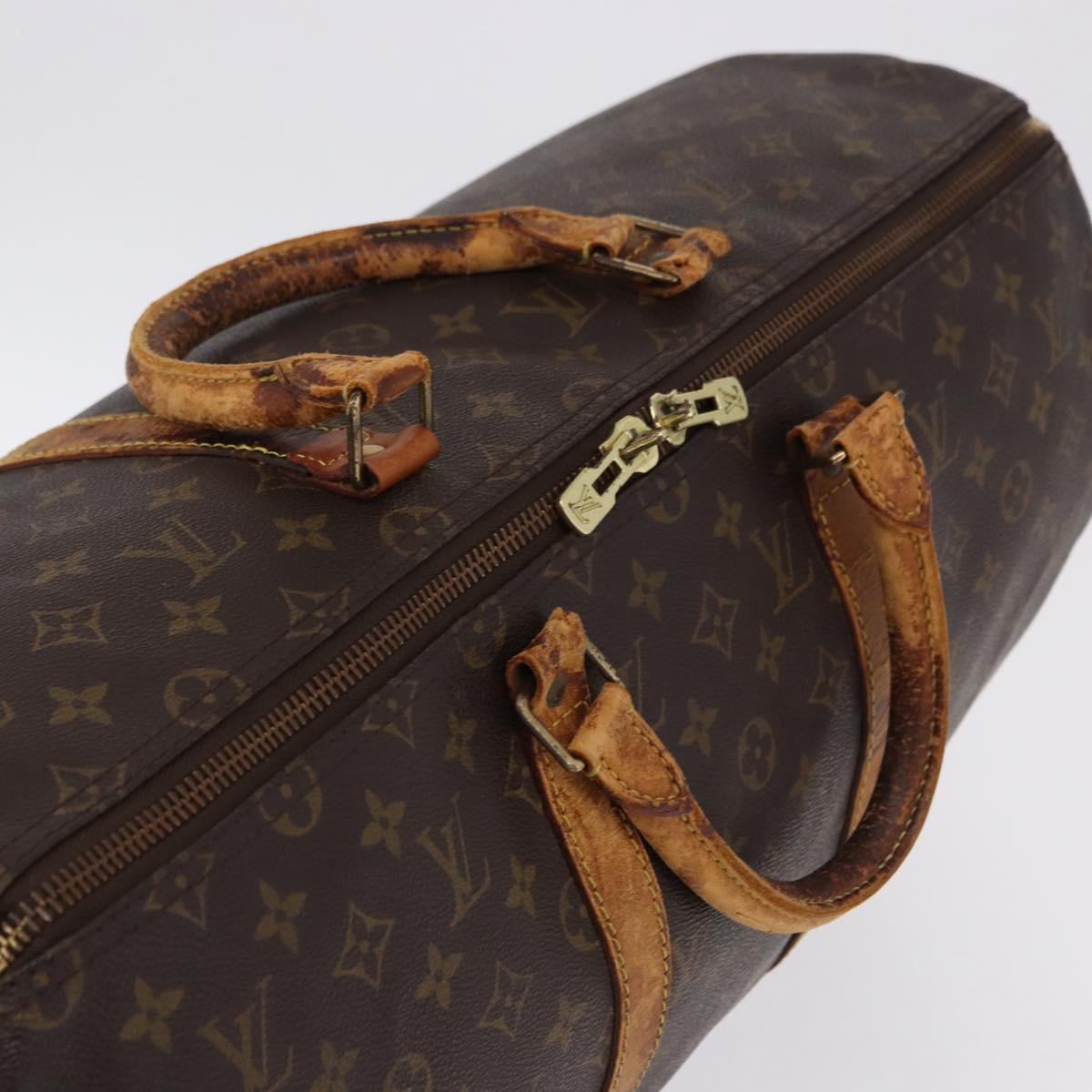 LOUIS VUITTON Monogram Keepall 50 Boston Bag M41426 LV Auth bs36147
