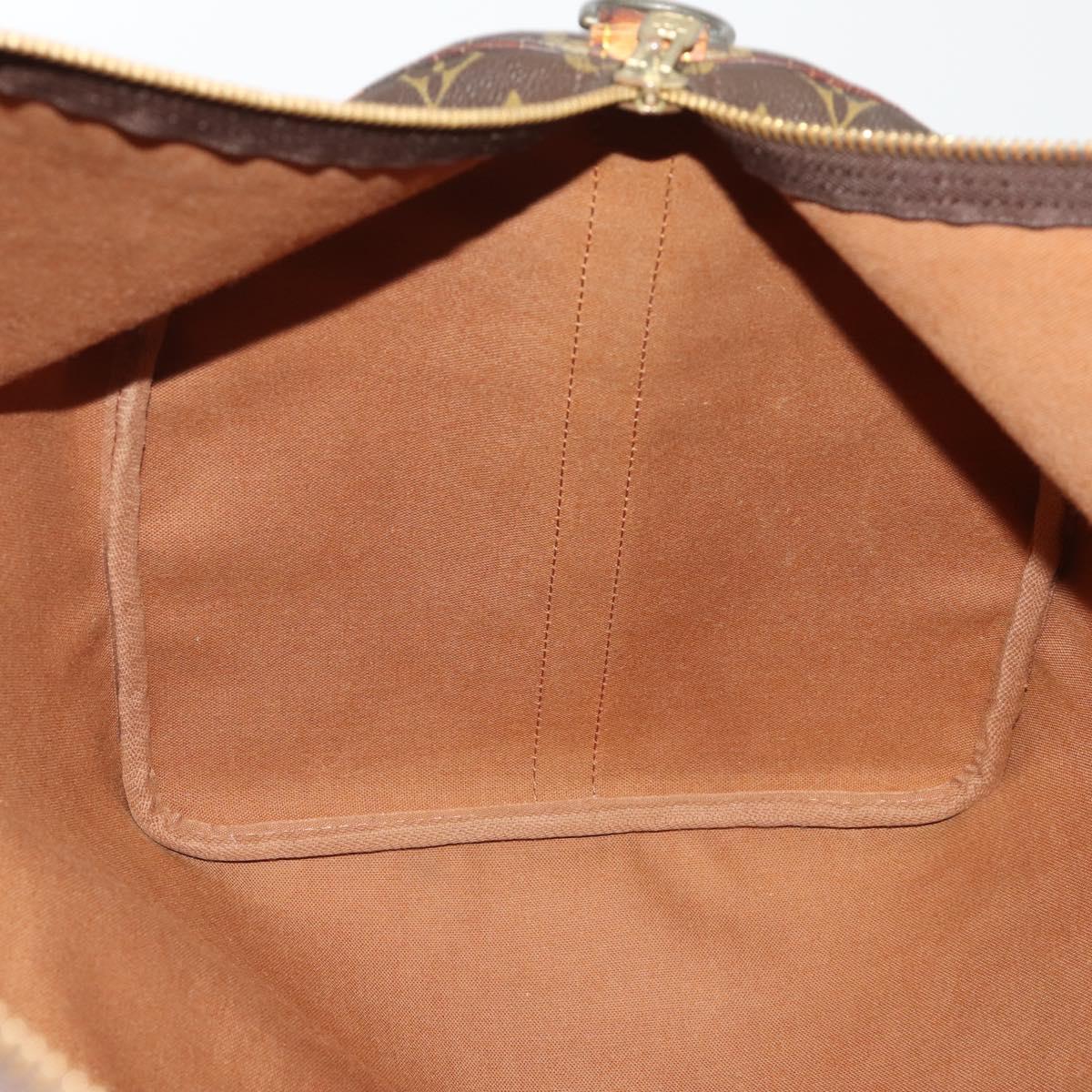 LOUIS VUITTON Monogram Keepall Bandouliere 55 Boston Bag M41414 LV Auth bs36149