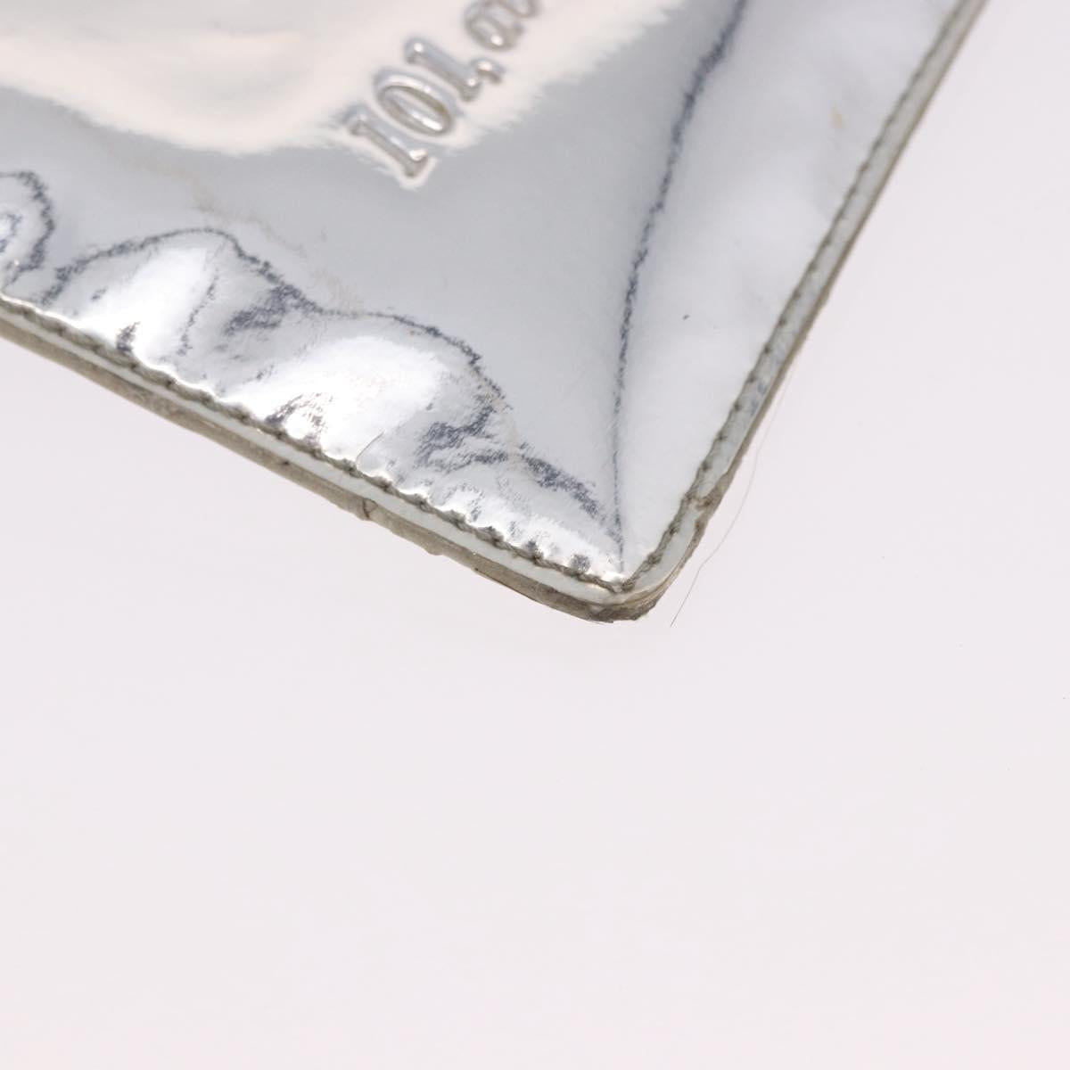 LOUIS VUITTON Monogram Miroir Pochette Platt Pouch Silver M95277 LV Auth bs36152