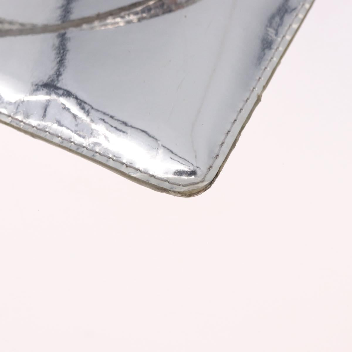LOUIS VUITTON Monogram Miroir Pochette Platt Pouch Silver M95277 LV Auth bs36152