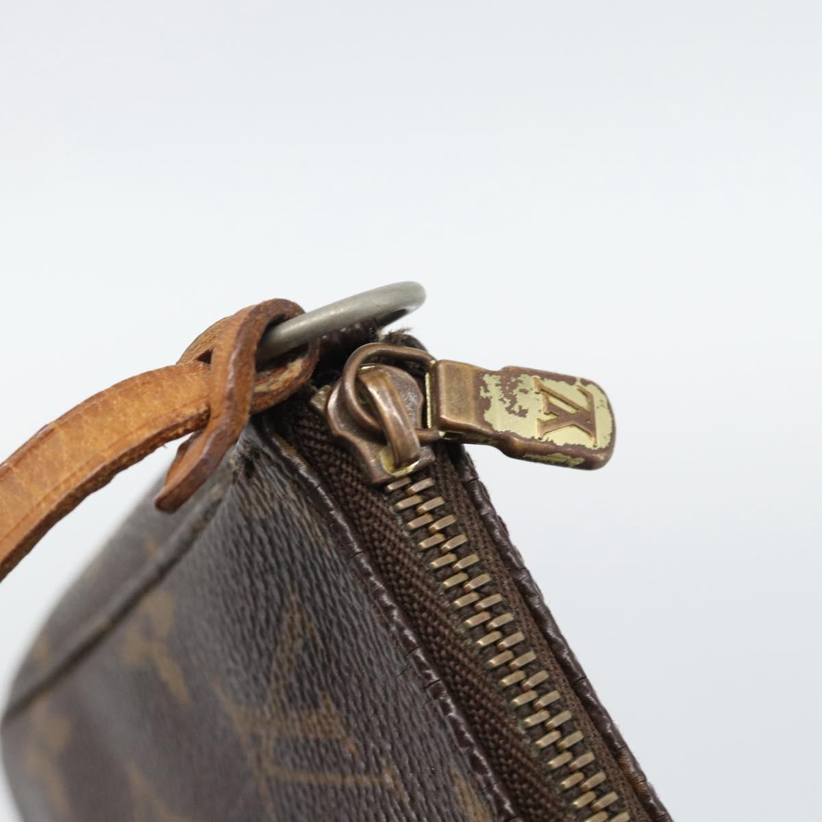 LOUIS VUITTON Monogram Pochette Accessoires Pouch M51980 LV Auth bs36153