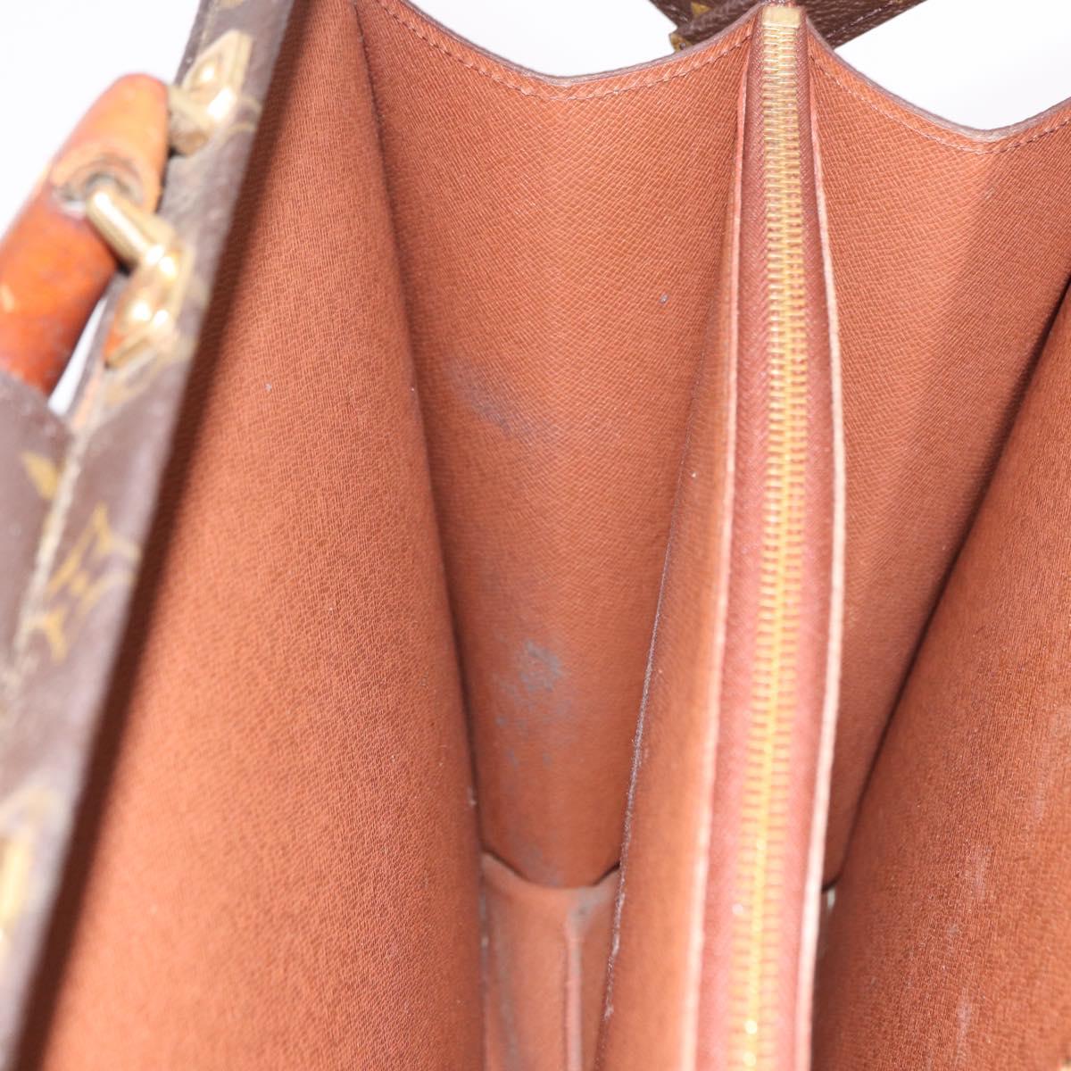 LOUIS VUITTON Monogram Serviette Fermoir Business Bag M53305 LV Auth bs36154