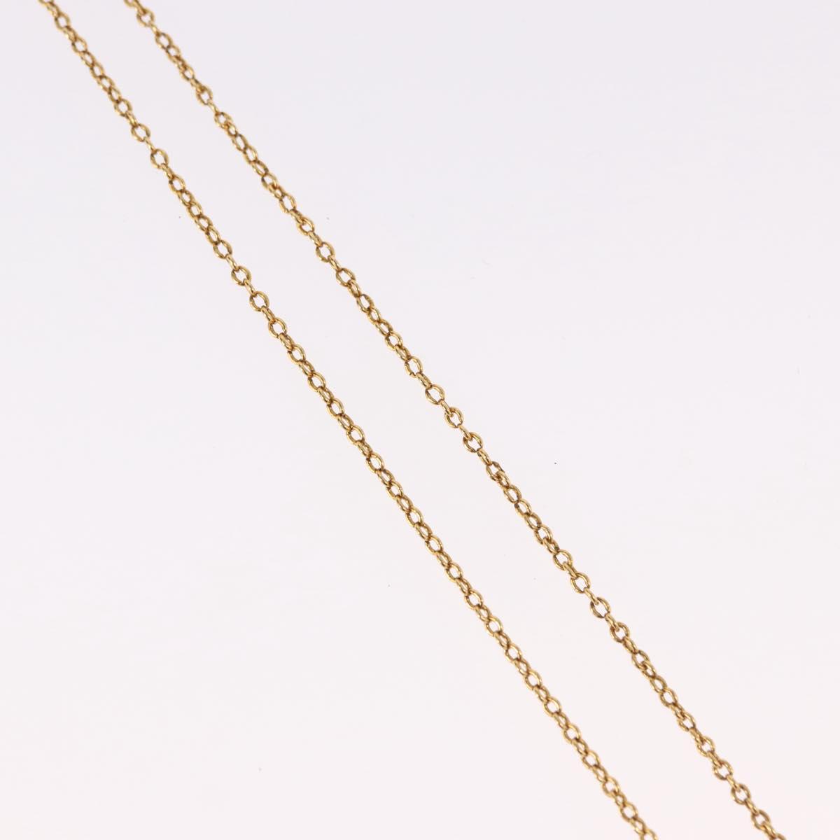 LOUIS VUITTON Essential V Necklace Gold M61083 LV Auth bs36156