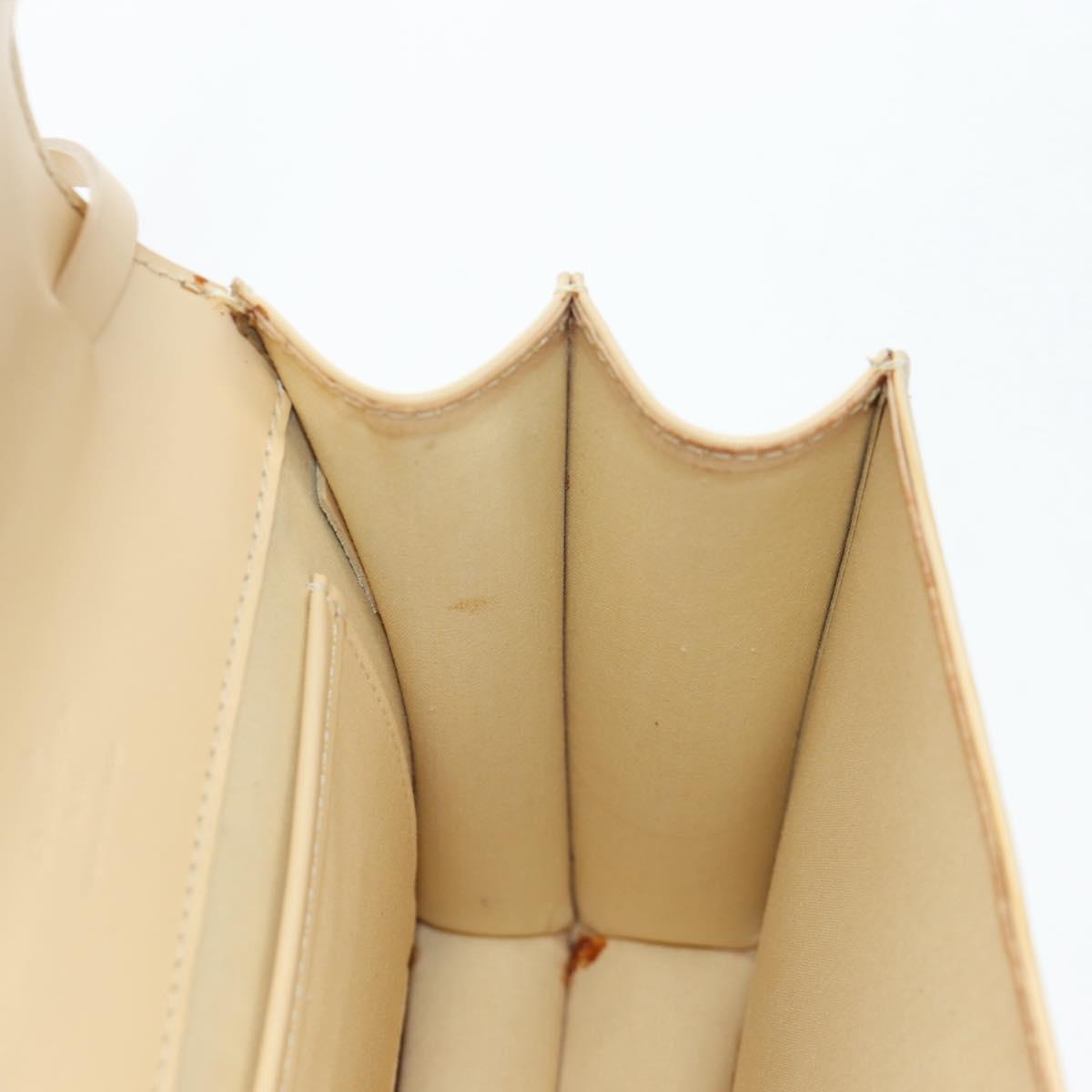 LOUIS VUITTON Epi Biarritz Vanille Square Bag Vanilla M5293A Auth bs36158A