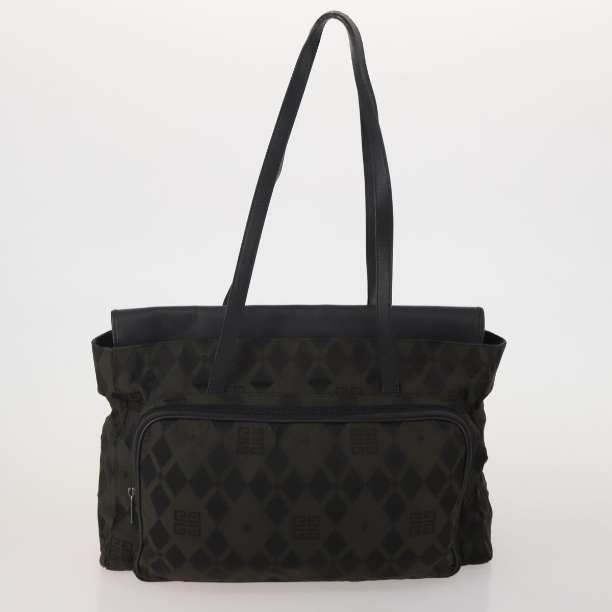 GIVENCHY Shoulder Bag Leather 3 Set Beige Black Red Auth bs36160