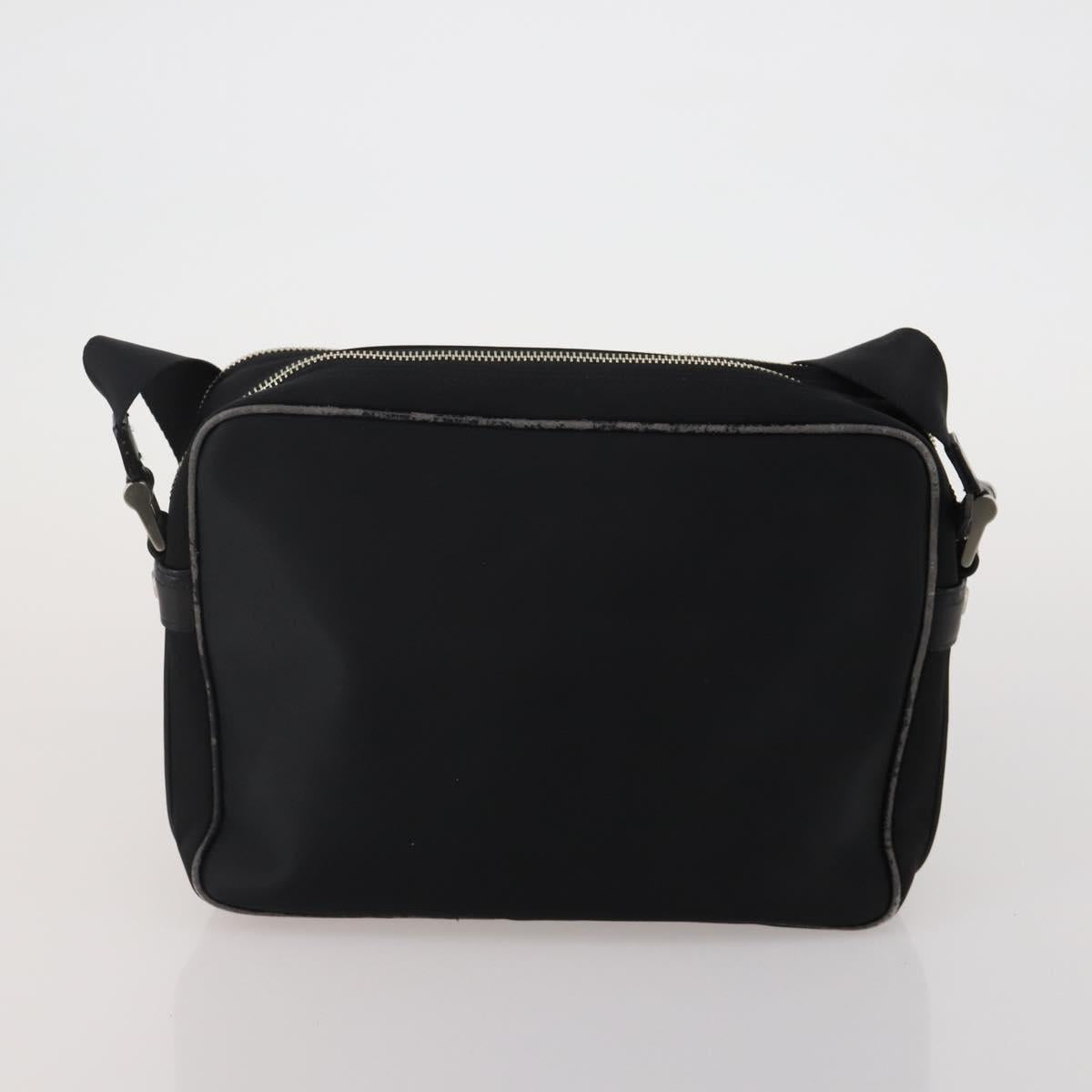 Burberrys Nova Check Hand Bag Canvas nylon 2 Set Black Beige Auth bs36161