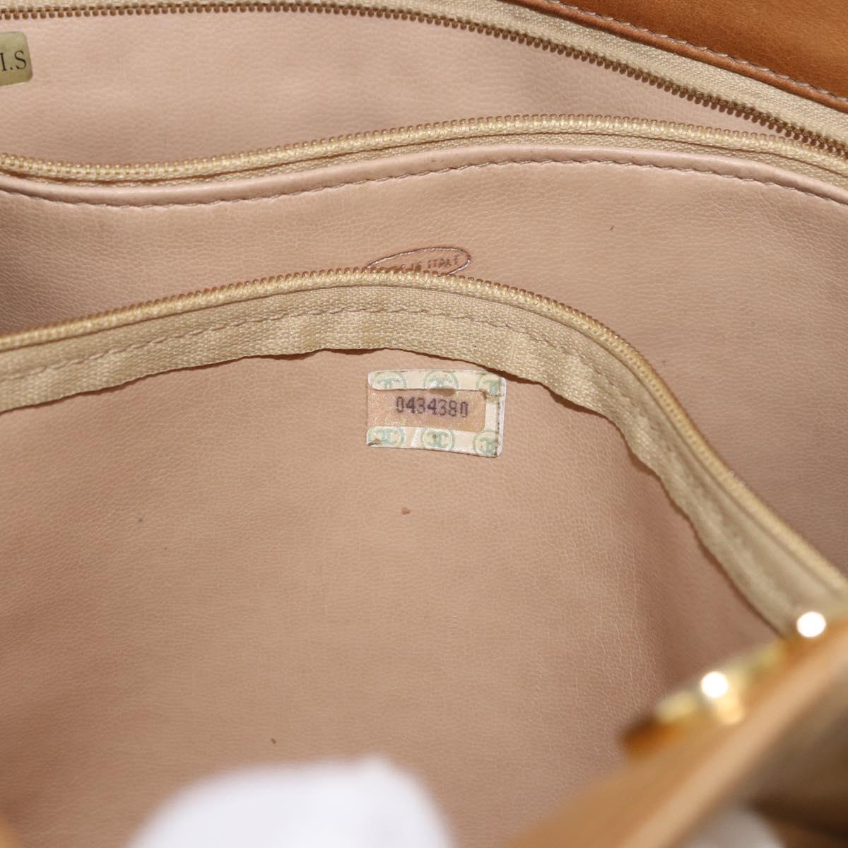 CHANEL Matelasse Chain Shoulder Bag Lamb Skin Beige Gold CC Auth bs36177