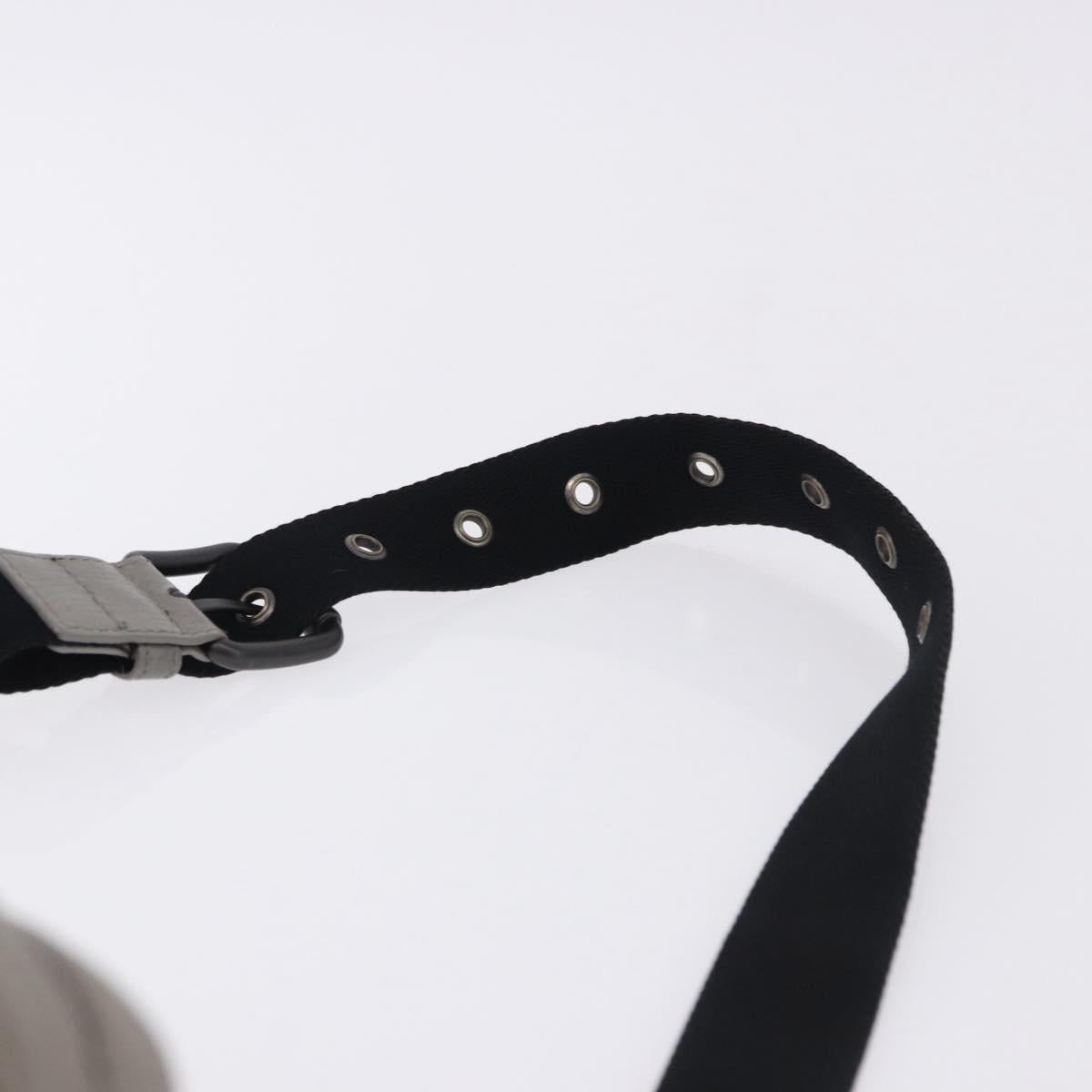 BOTTEGA VENETA INTRECCIATO Waist Bag Leather Gray Auth bs36187