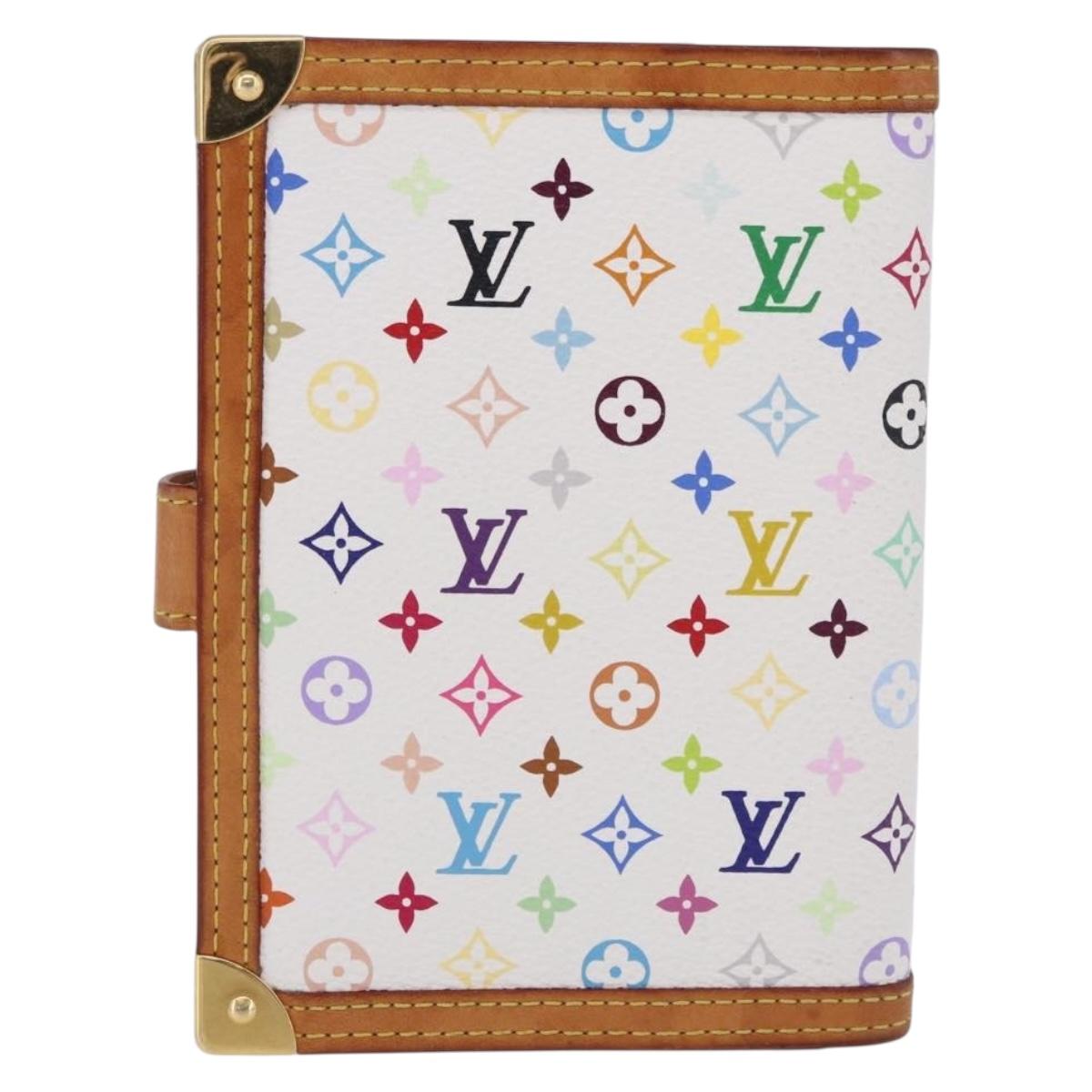 LOUIS VUITTON Monogram Multicolor Agenda PM Planner Cover R21074 Auth bs36191A