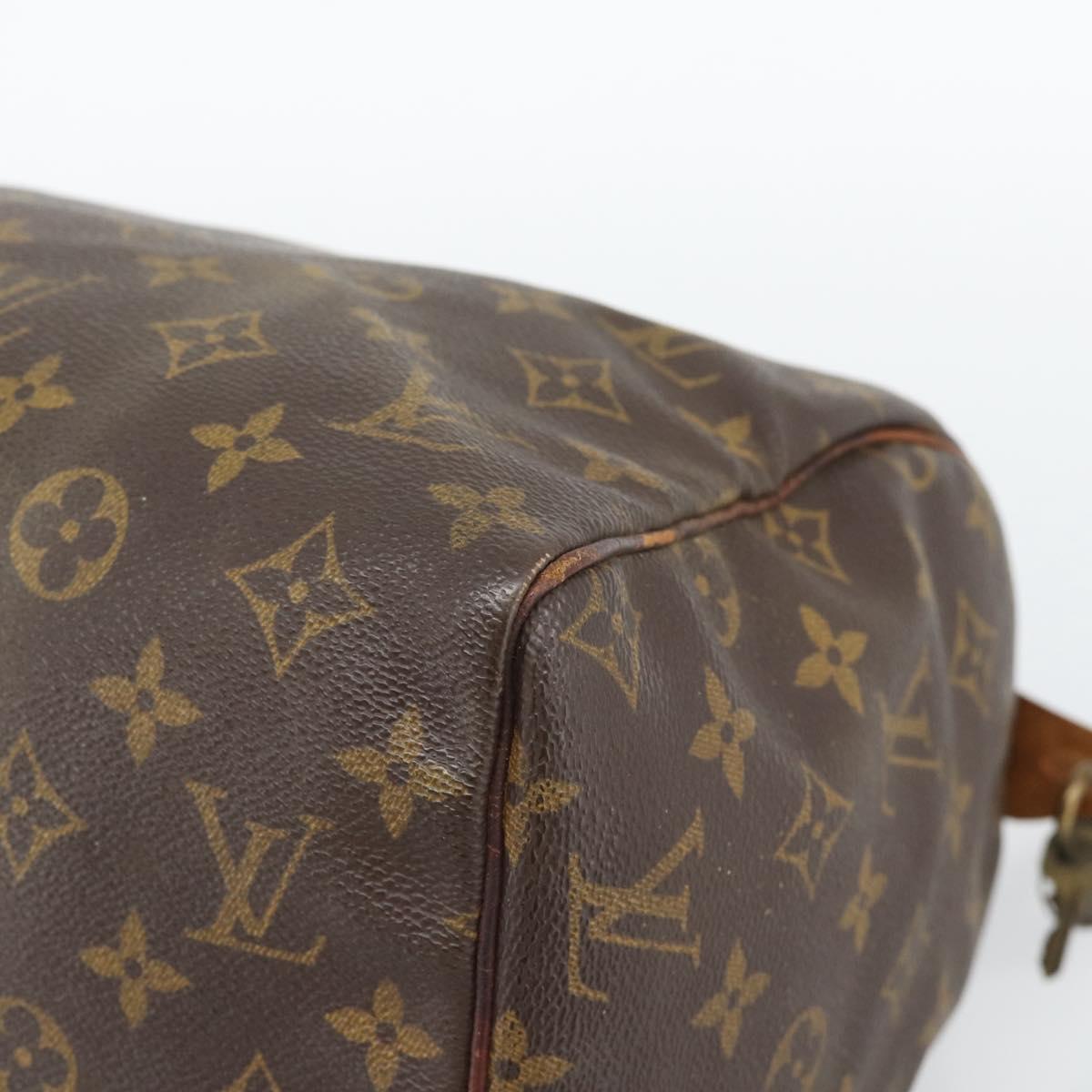LOUIS VUITTON Monogram Speedy 30 Hand Bag M41526 LV Auth bs36196