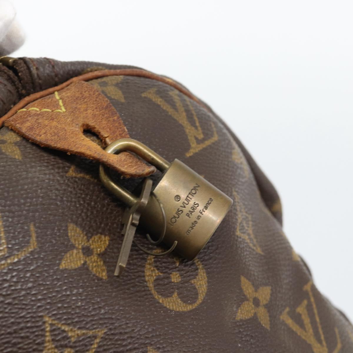 LOUIS VUITTON Monogram Speedy 30 Hand Bag M41526 LV Auth bs36196
