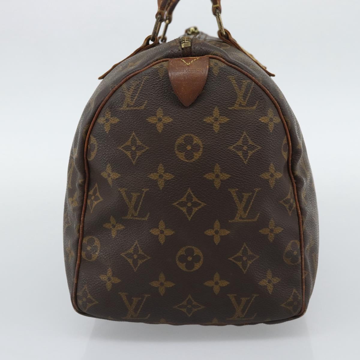 LOUIS VUITTON Monogram Speedy 30 Hand Bag M41526 LV Auth bs36196