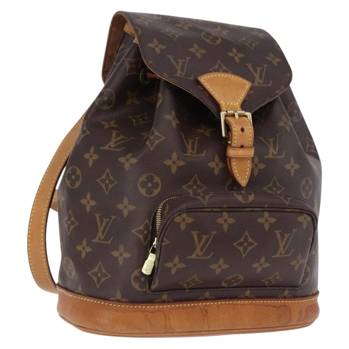 LOUIS VUITTON Monogram Montsouris MM Backpack M51136 LV Auth bs36199