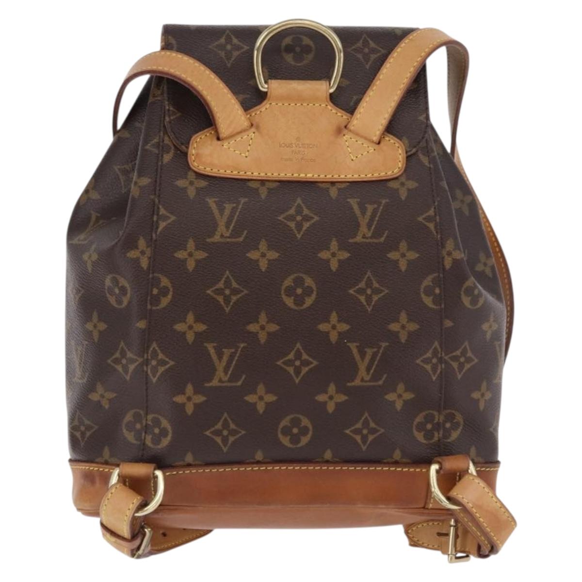 LOUIS VUITTON Monogram Montsouris MM Backpack M51136 LV Auth bs36199