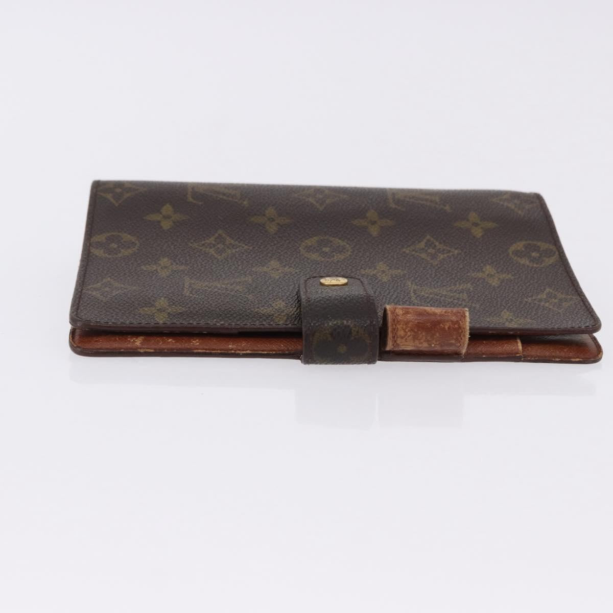 LOUIS VUITTON Monogram Agenda MM Day Planner Cover R20105 LV Auth bs36202