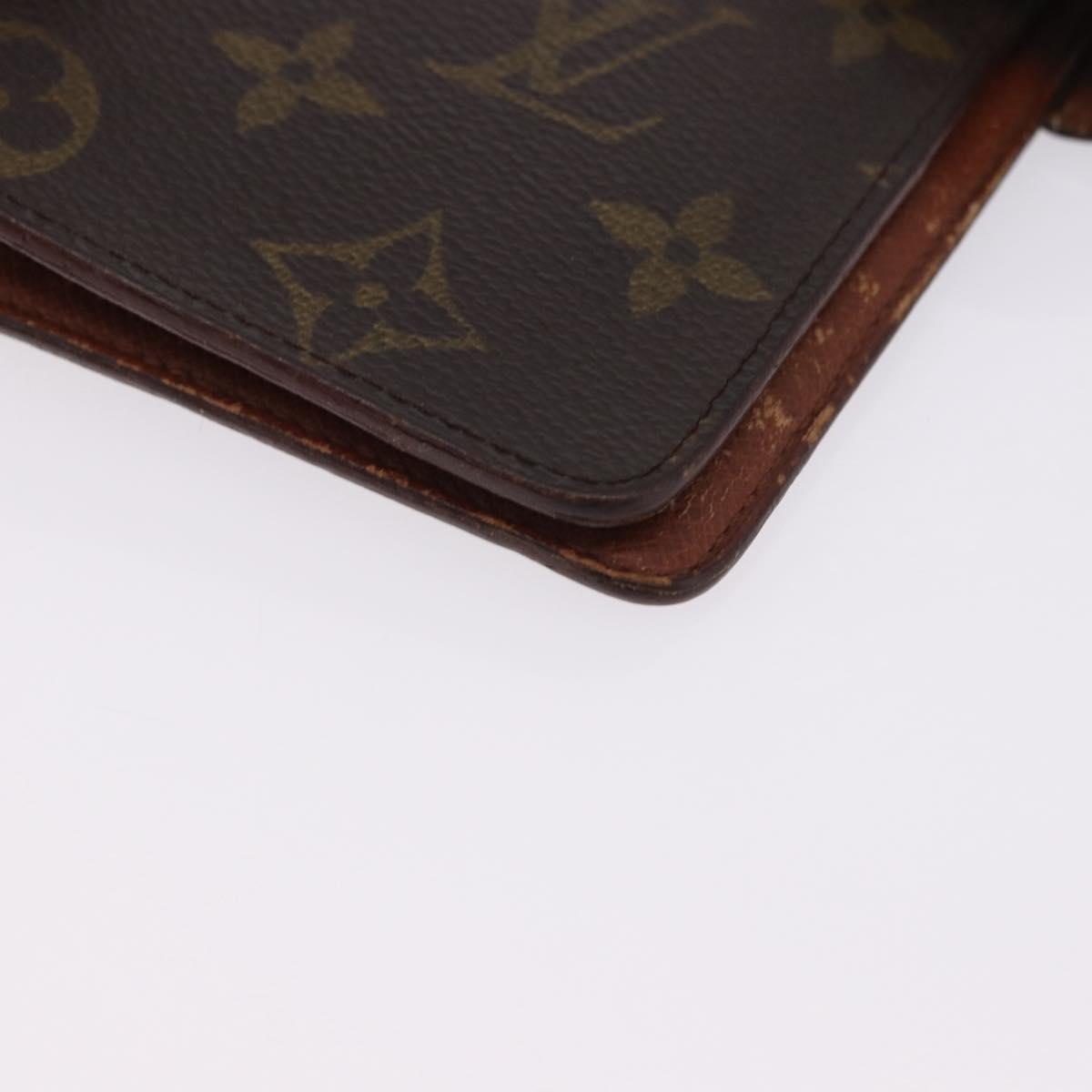 LOUIS VUITTON Monogram Agenda MM Day Planner Cover R20105 LV Auth bs36202