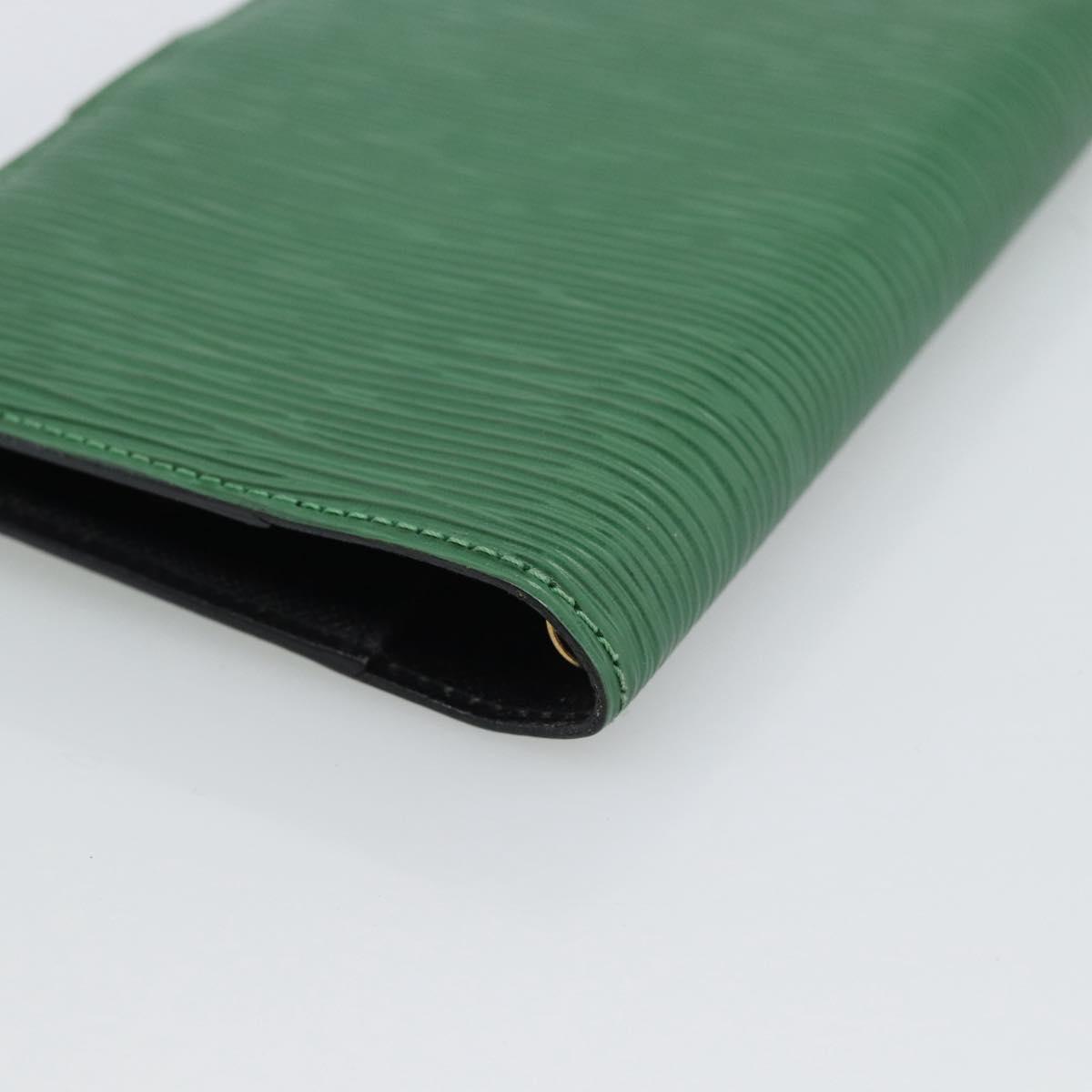 LOUIS VUITTON Epi Agenda PM Day Planner Cover Green R20054 LV Auth bs36203