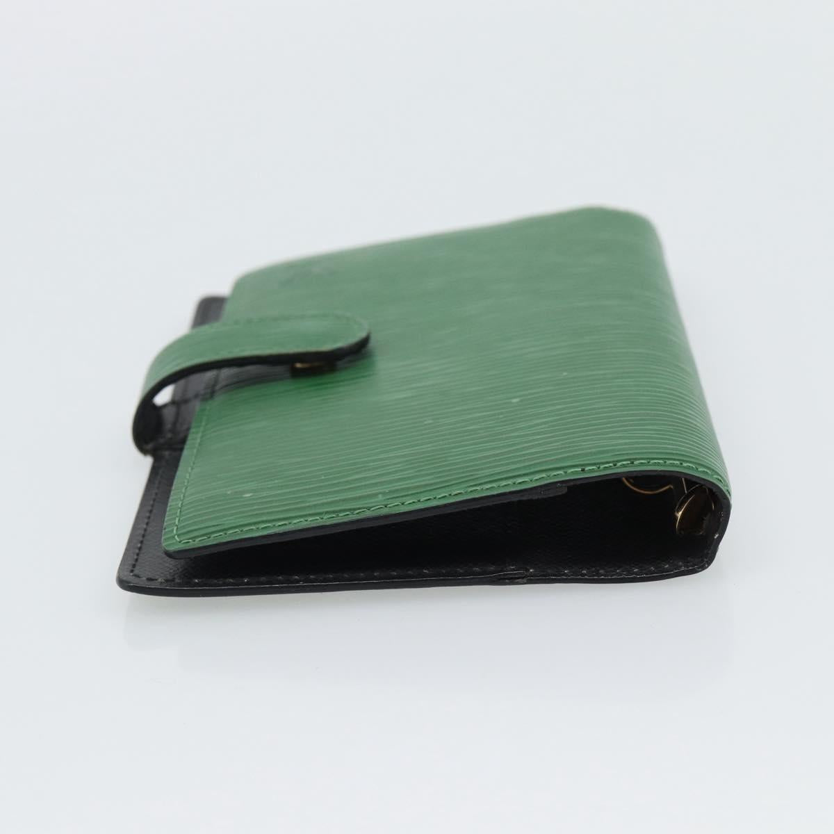 LOUIS VUITTON Epi Agenda PM Day Planner Cover Green R20054 LV Auth bs36203