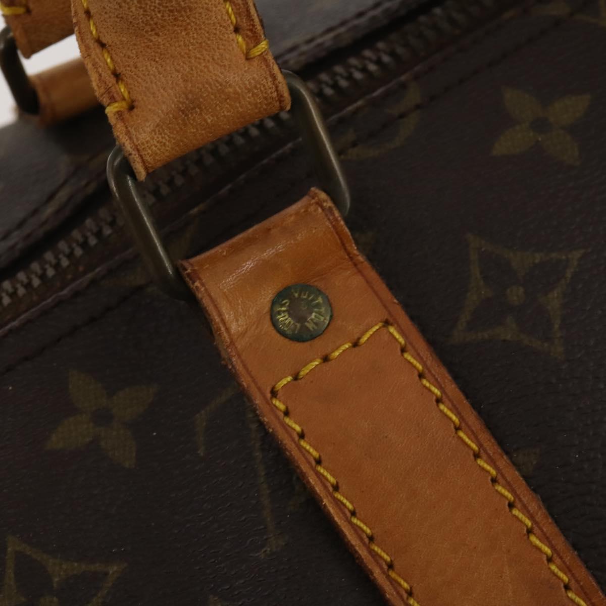 LOUIS VUITTON Monogram Keepall 55 Boston Bag M41424 LV Auth bs36206
