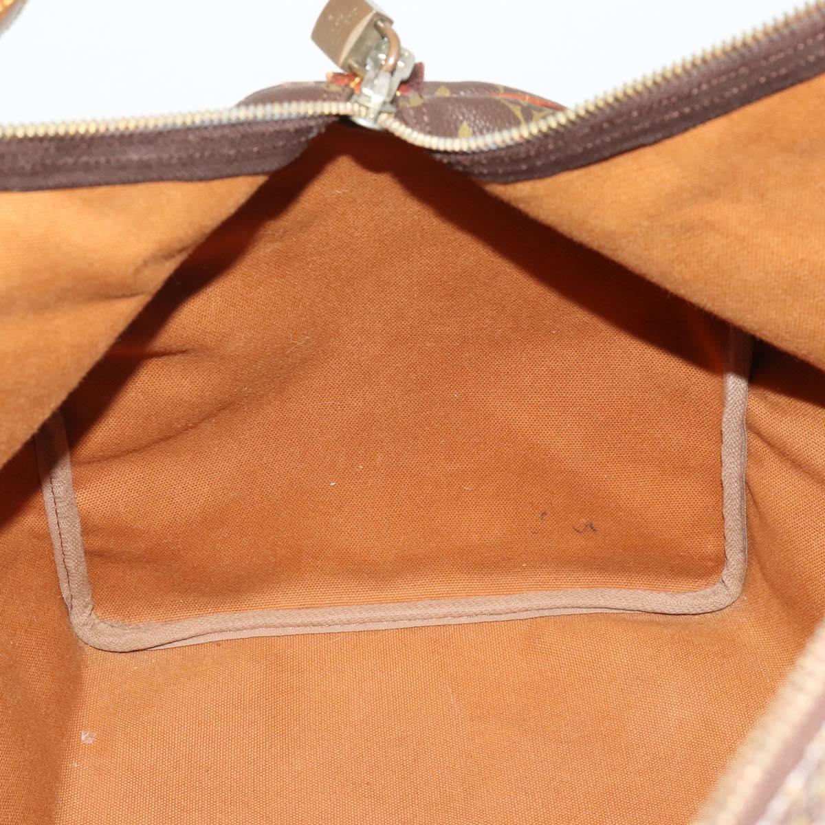 LOUIS VUITTON Monogram Keepall 55 Boston Bag M41424 LV Auth bs36206