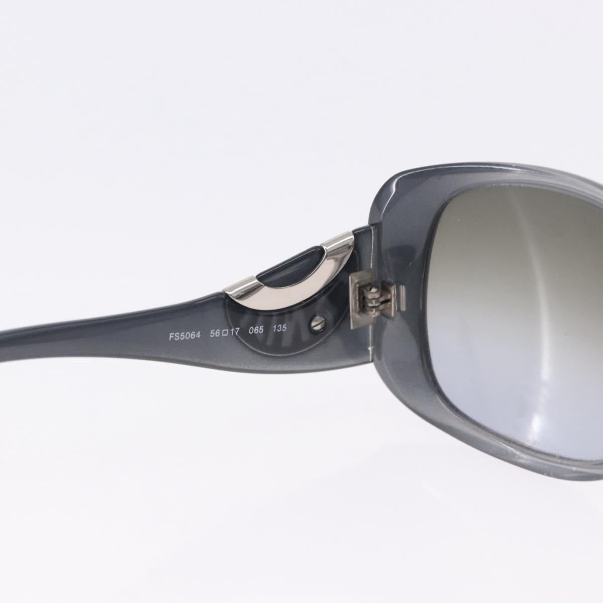 FENDI Sunglasses Plastic Gray Auth bs36208