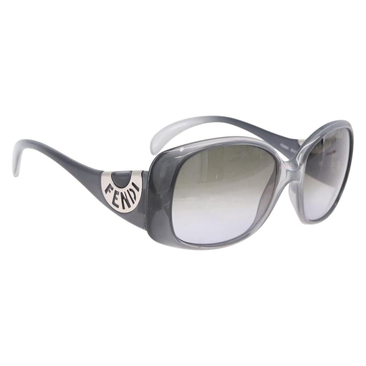 FENDI Sunglasses Plastic Gray Auth bs36208