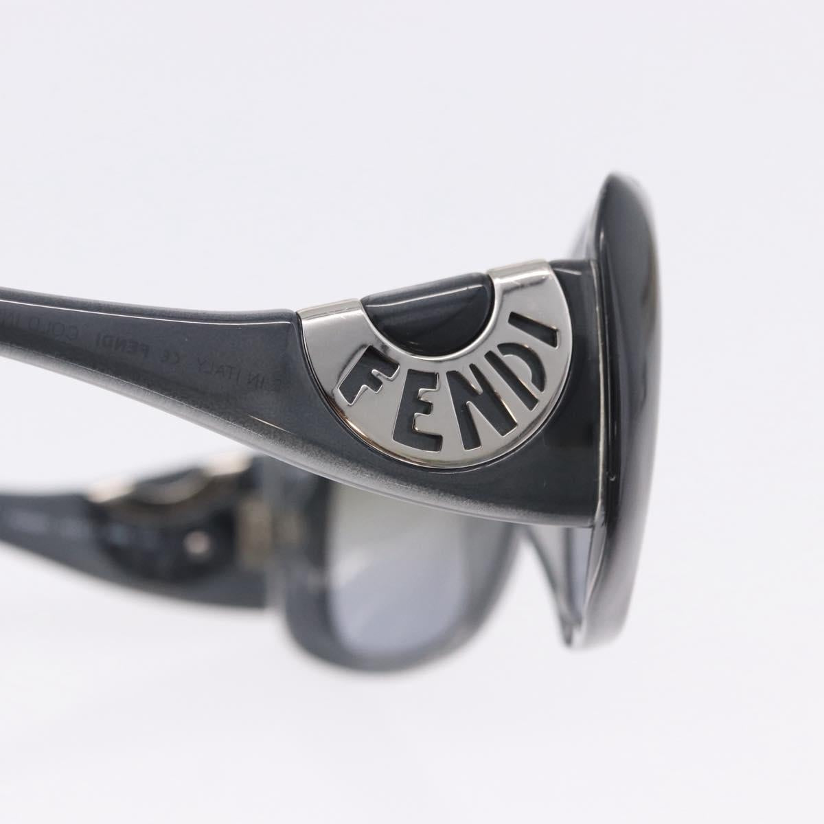 FENDI Sunglasses Plastic Gray Auth bs36208