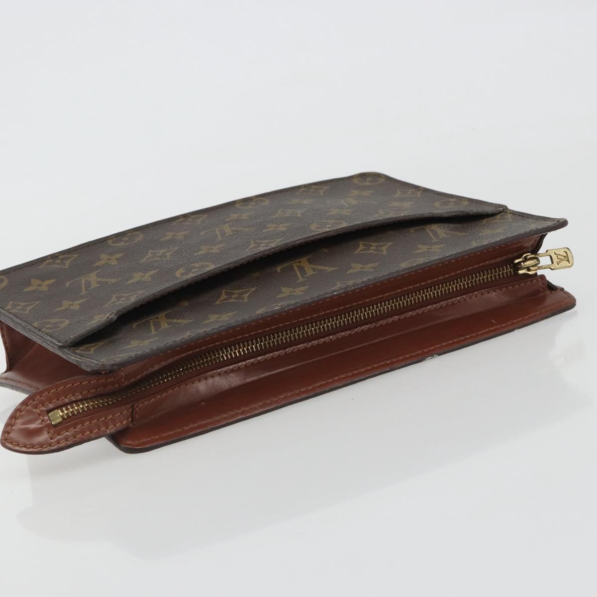 LOUIS VUITTON Monogram Pochette Homme Clutch Bag M51795 LV Auth bs36209