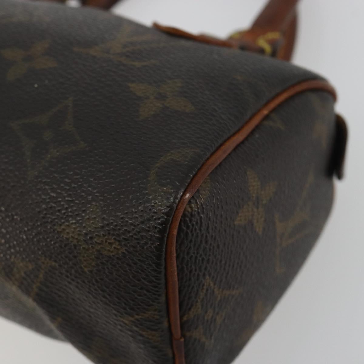 LOUIS VUITTON Monogram Mini Speedy Hand Bag M41534 LV Auth bs36210