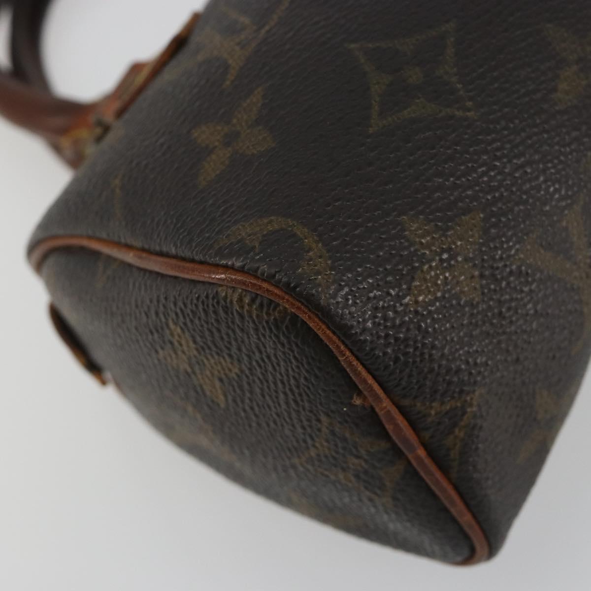 LOUIS VUITTON Monogram Mini Speedy Hand Bag M41534 LV Auth bs36210