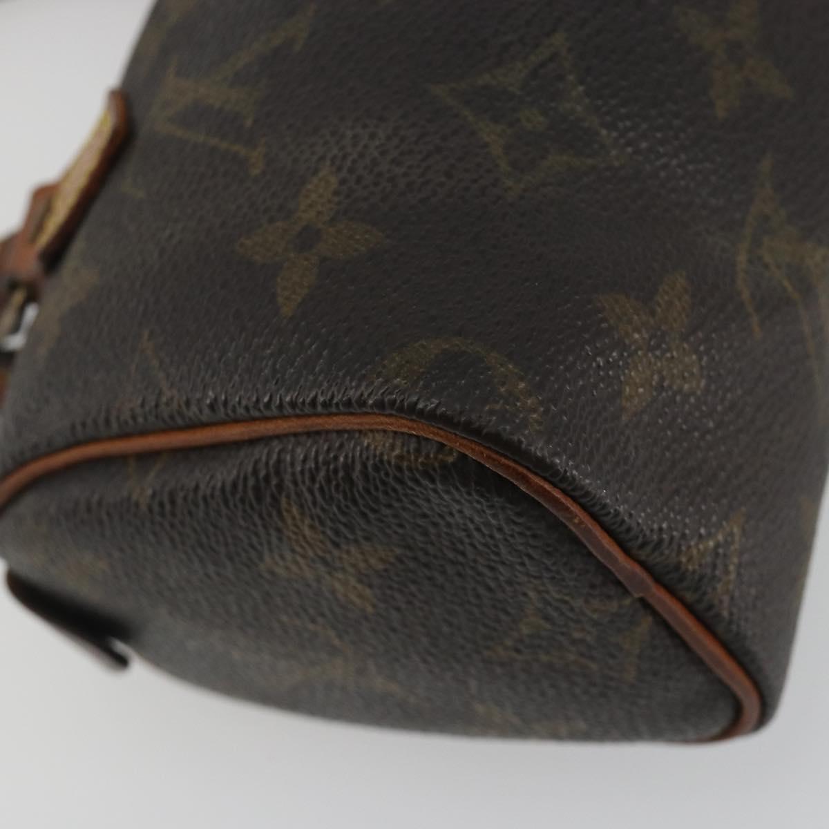 LOUIS VUITTON Monogram Mini Speedy Hand Bag M41534 LV Auth bs36210