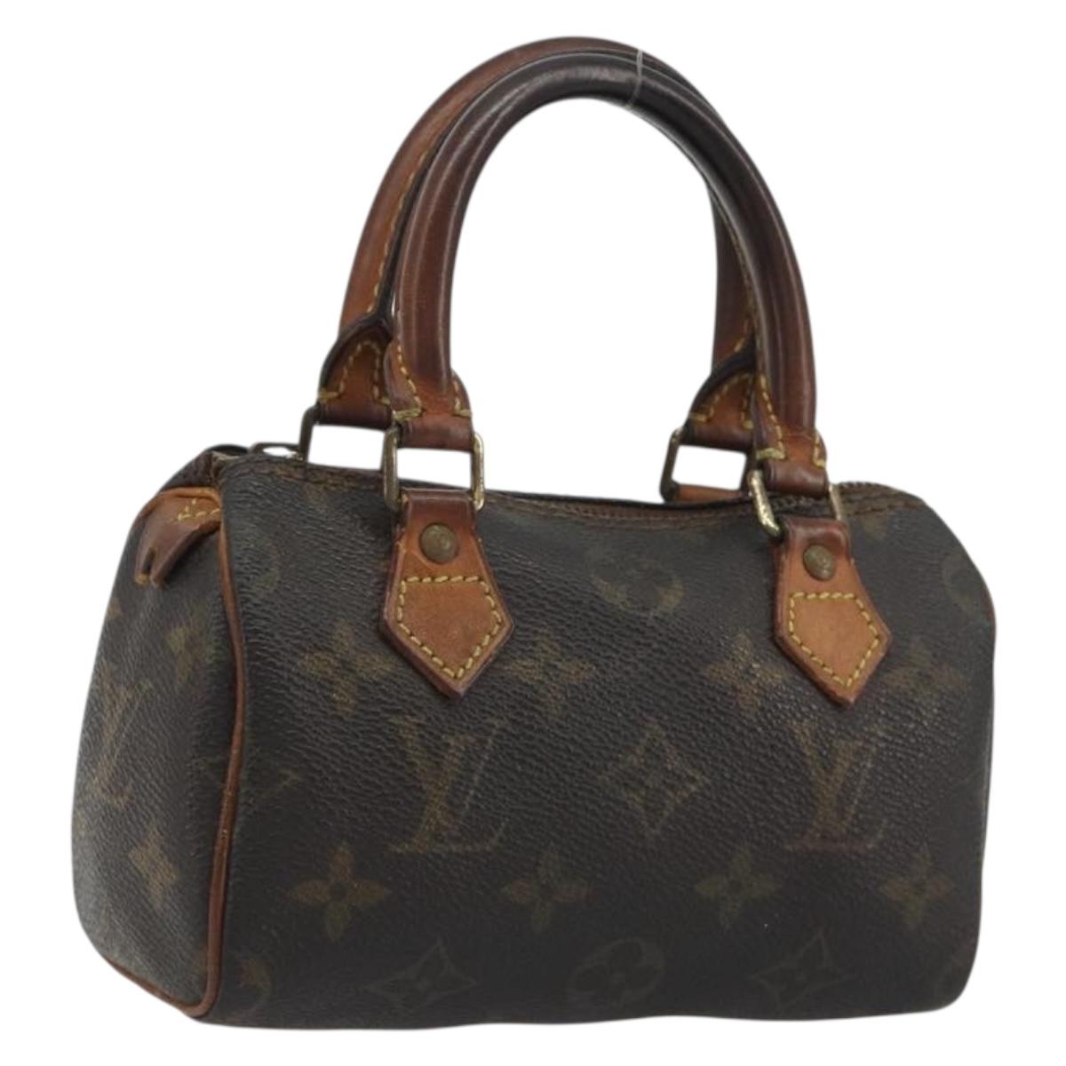 LOUIS VUITTON Monogram Mini Speedy Hand Bag M41534 LV Auth bs36210