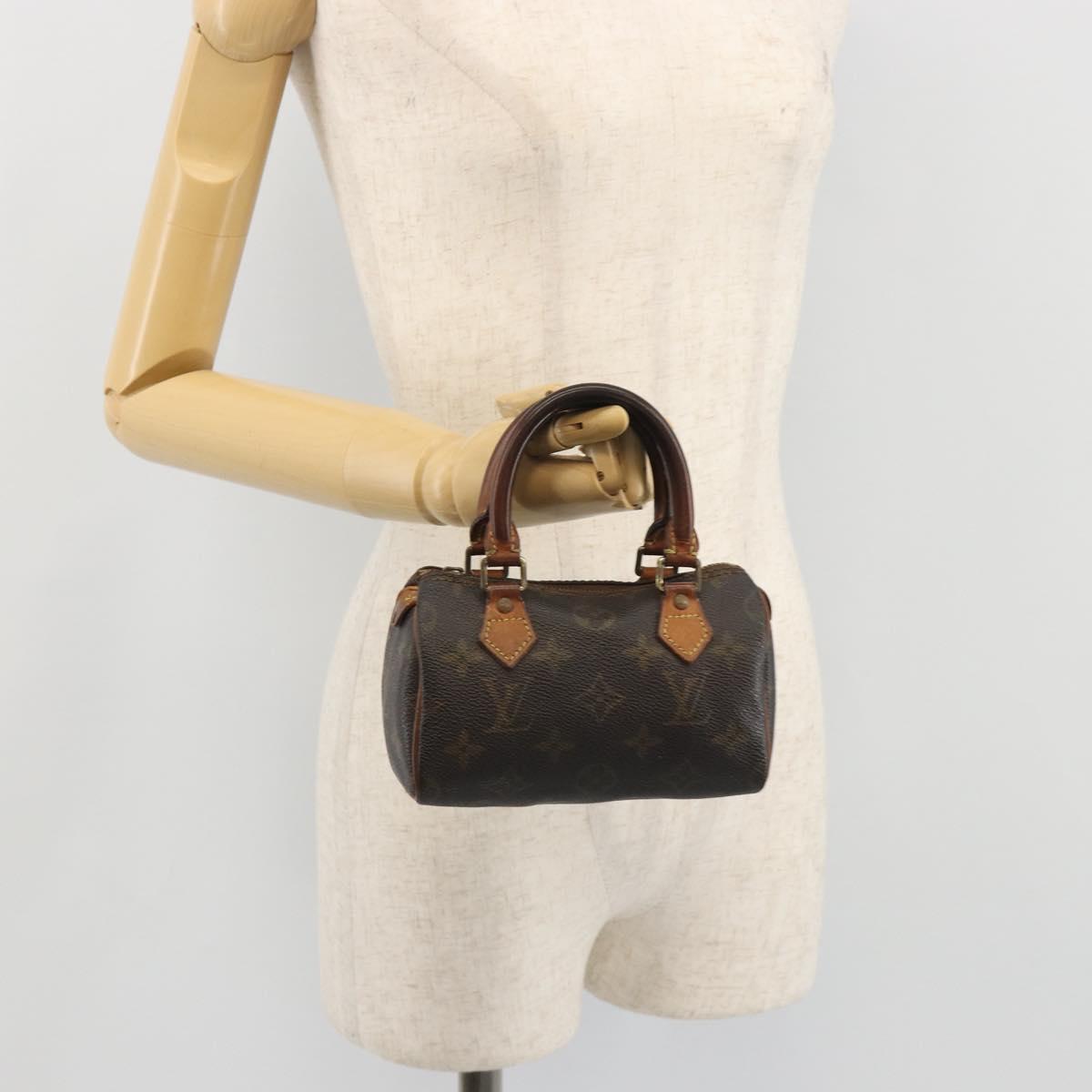 LOUIS VUITTON Monogram Mini Speedy Hand Bag M41534 LV Auth bs36210