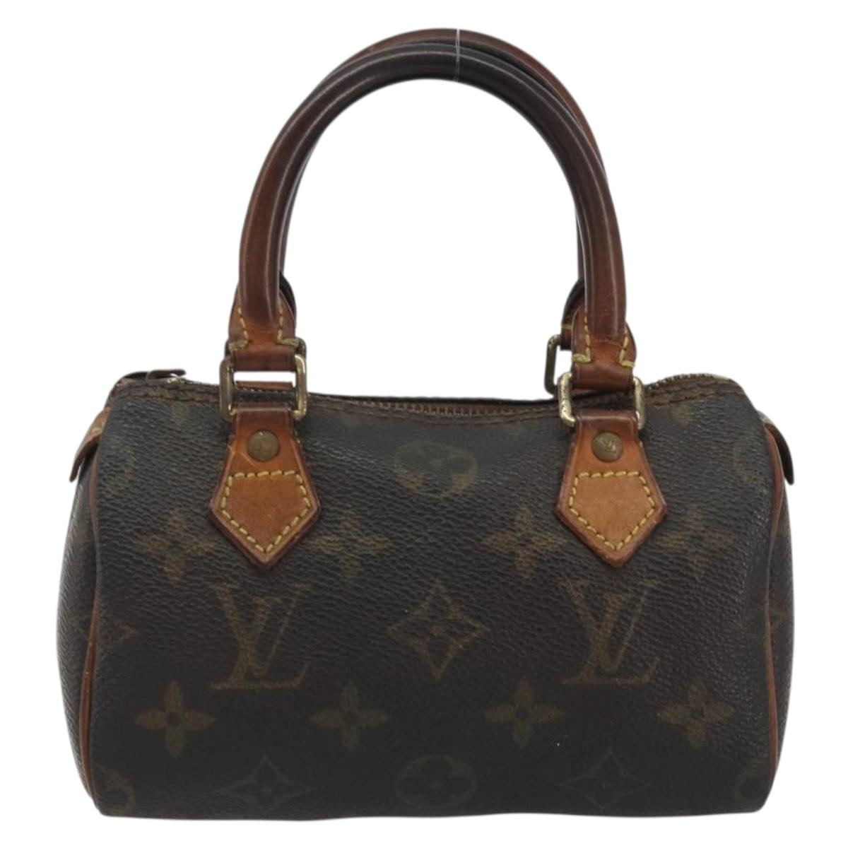 LOUIS VUITTON Monogram Mini Speedy Hand Bag M41534 LV Auth bs36210
