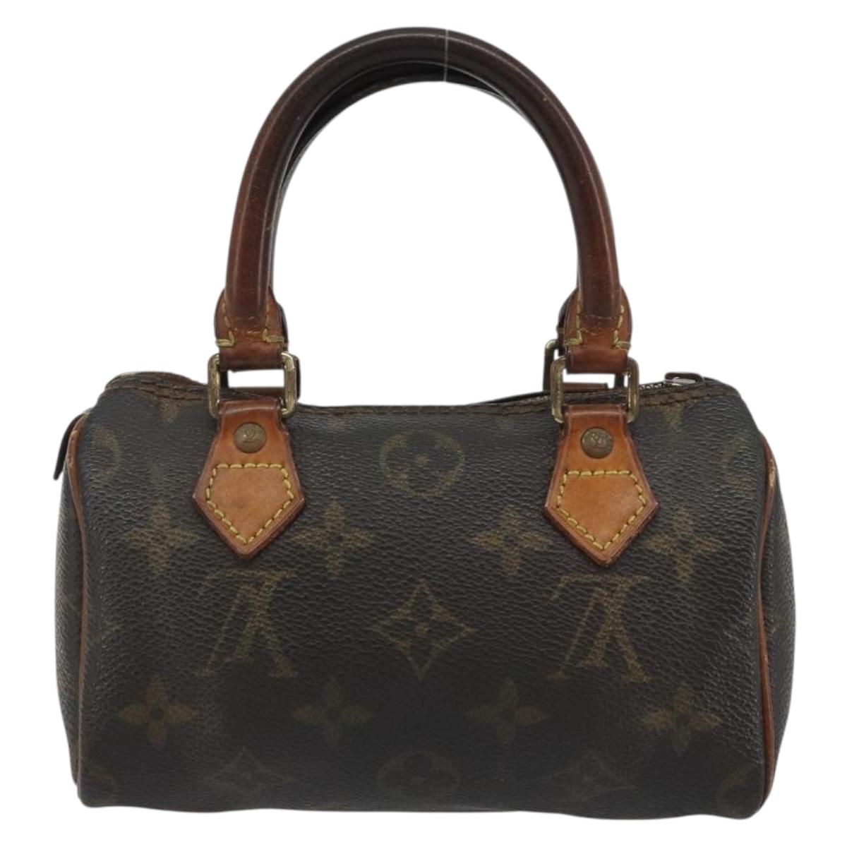 LOUIS VUITTON Monogram Mini Speedy Hand Bag M41534 LV Auth bs36210