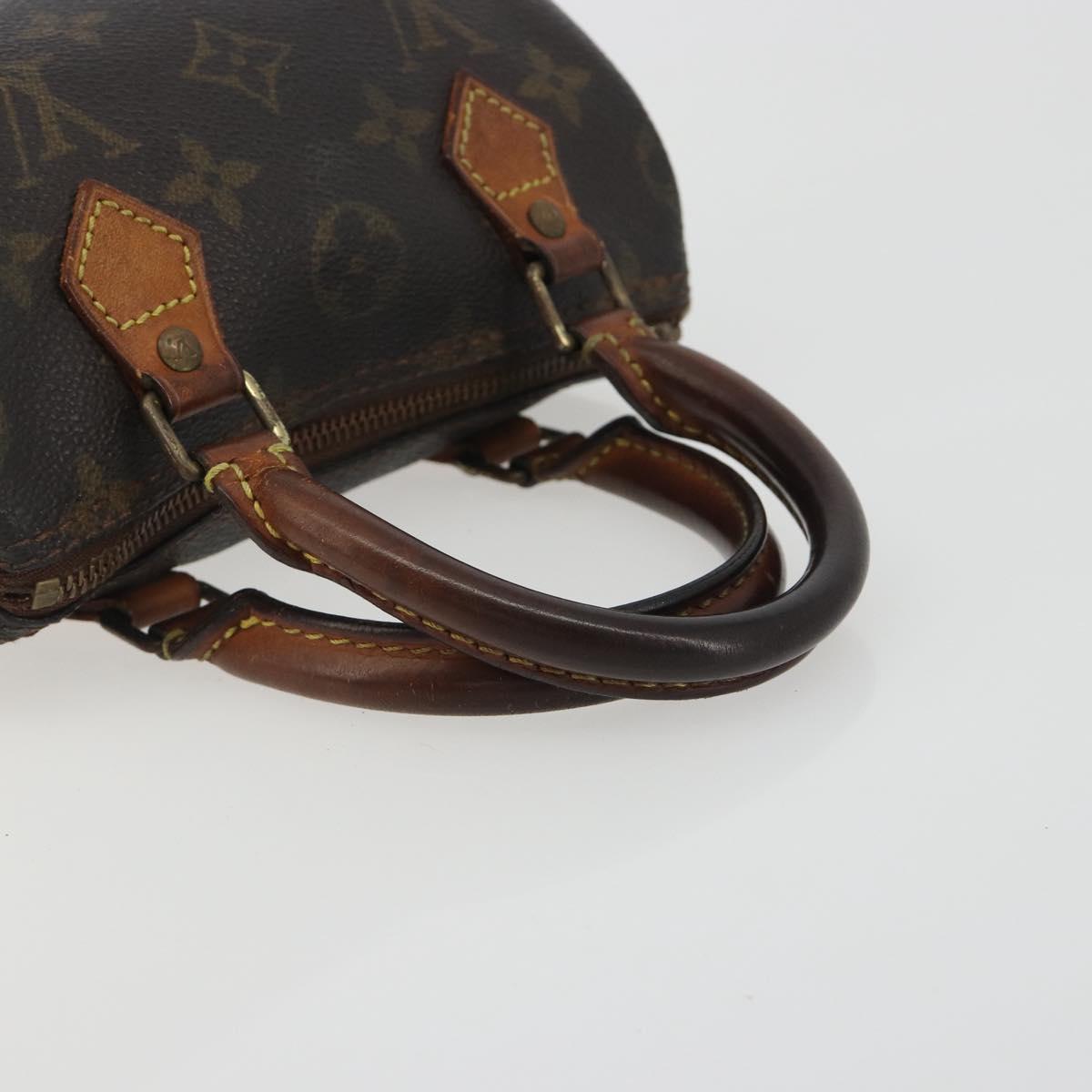 LOUIS VUITTON Monogram Mini Speedy Hand Bag M41534 LV Auth bs36210