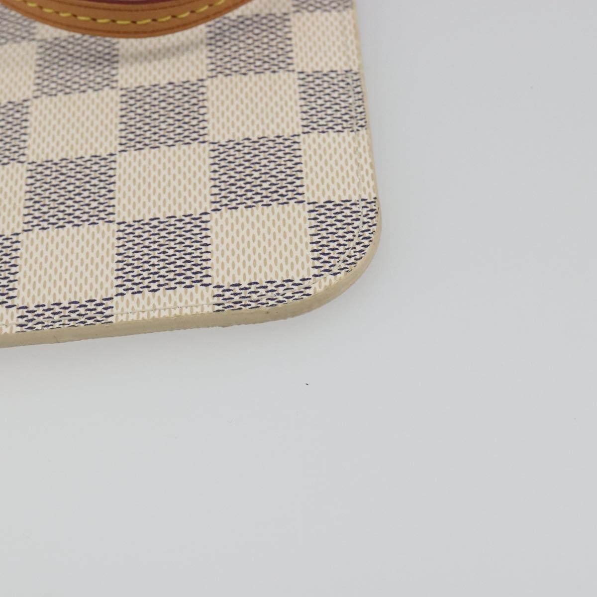 LOUIS VUITTON Damier Azur Neverfull PM Pouch Accessory Pouch LV Auth bs36211