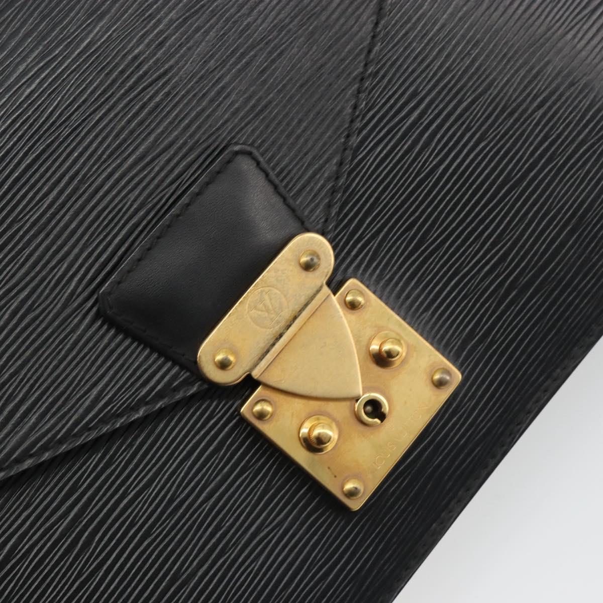 LOUIS VUITTON Epi Concorde Hand Bag Black M52132 LV Auth bs36212