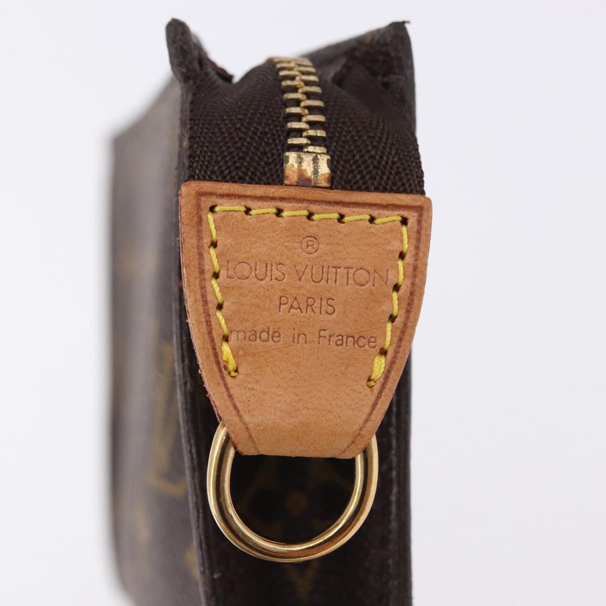 LOUIS VUITTON Monogram Bucket PM Accessory Pouch LV Auth bs36214
