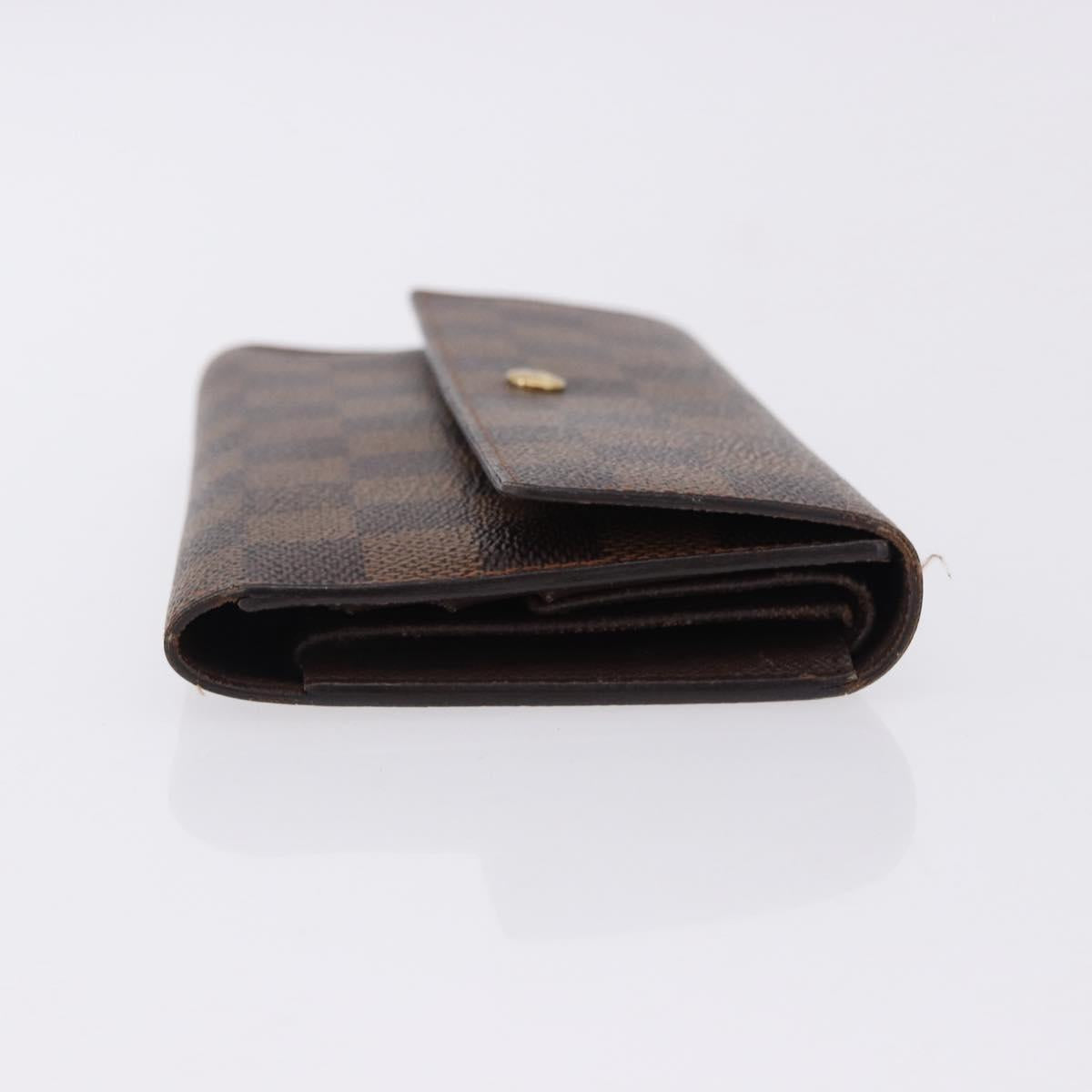LOUIS VUITTON Damier Ebene Portefeuille International Wallet N61217 Auth bs36216