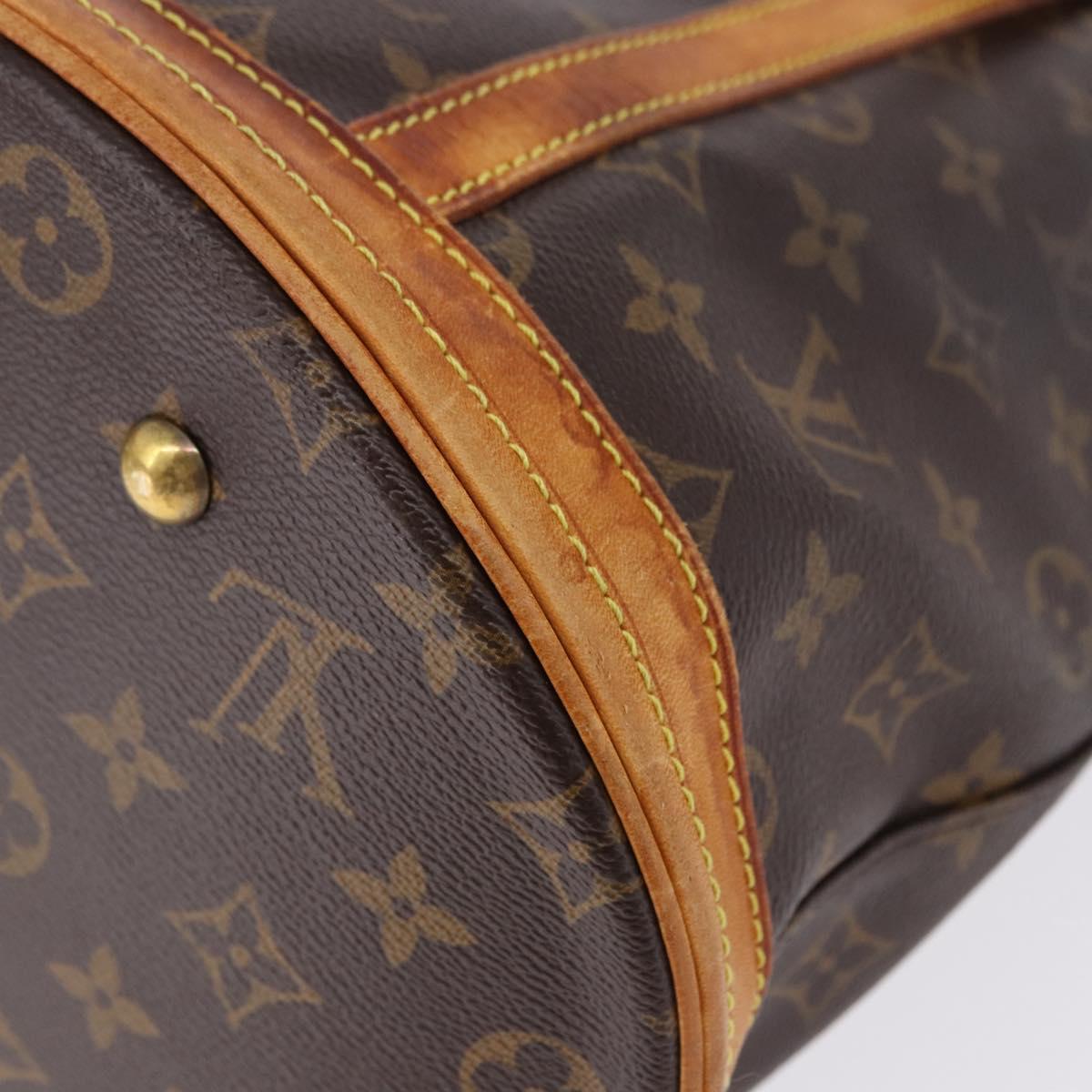 LOUIS VUITTON Monogram Bucket GM Shoulder Bag M42236 LV Auth bs36218