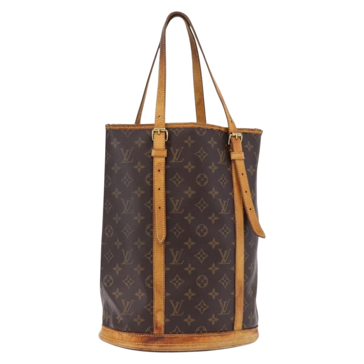 LOUIS VUITTON Monogram Bucket GM Shoulder Bag M42236 LV Auth bs36218