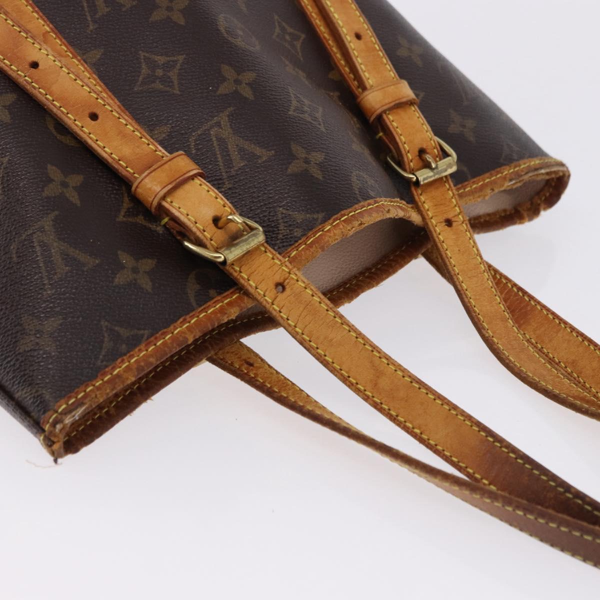 LOUIS VUITTON Monogram Bucket GM Shoulder Bag M42236 LV Auth bs36218