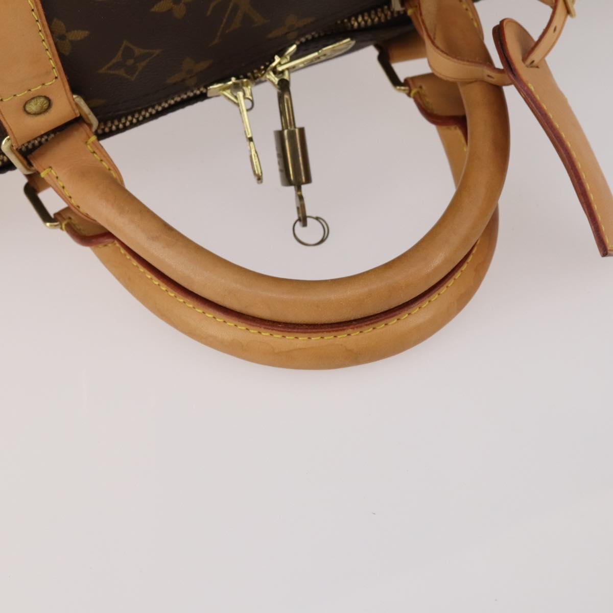 LOUIS VUITTON Monogram Keepall Bandouliere 60 Boston Bag M41412 LV Auth bs36220