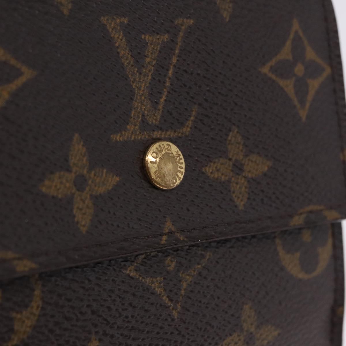 LOUIS VUITTON Monogram Porte Monnaie Bier Cartes Crdit M61652 LV Auth bs36221