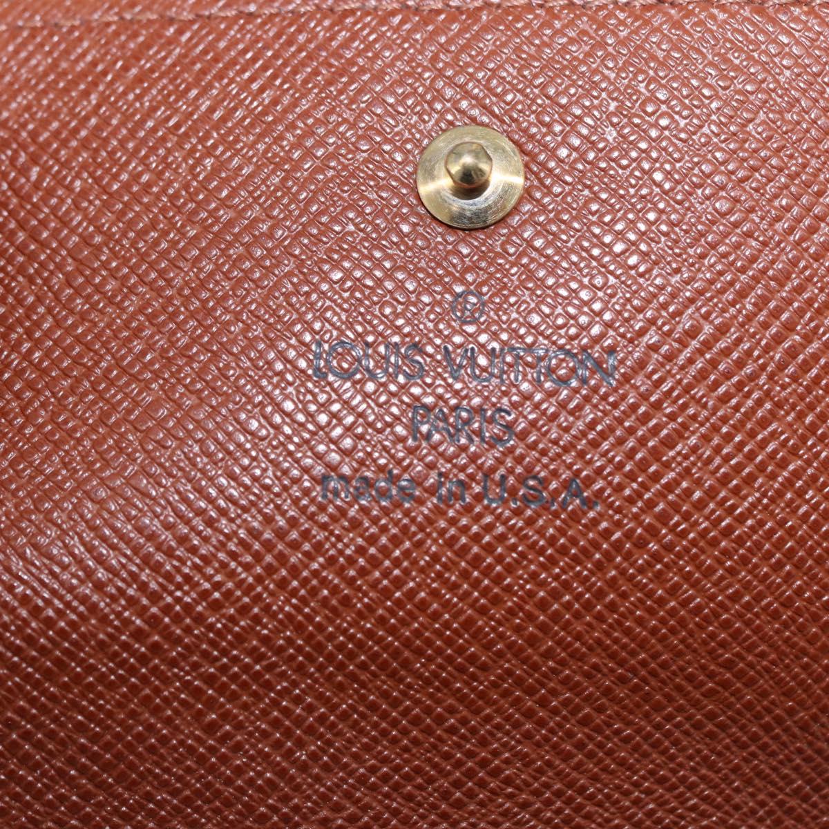 LOUIS VUITTON Monogram Porte Monnaie Bier Cartes Crdit M61652 LV Auth bs36221
